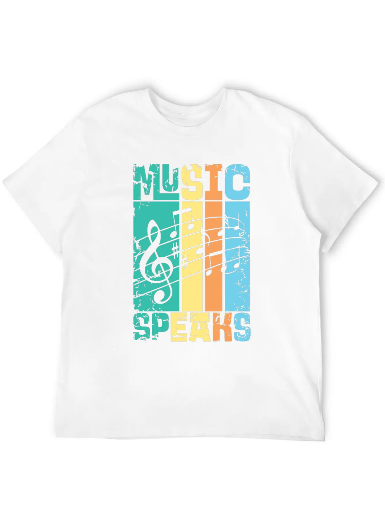 Music Speaks Unisex Casual T-Shirt – Clean Design For Daily Comfort
