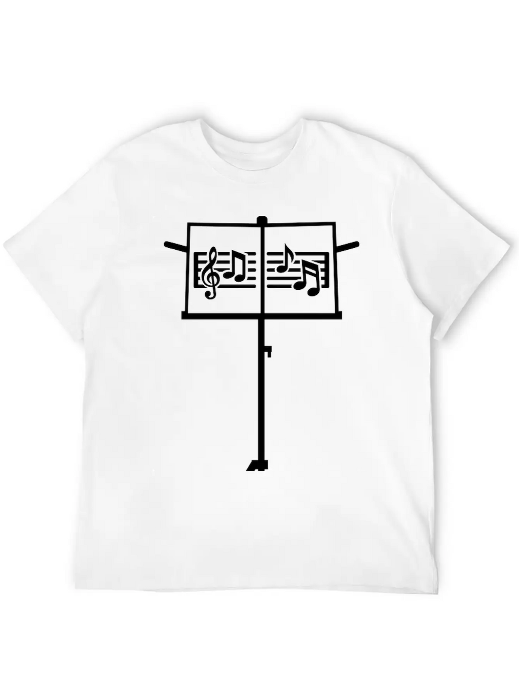 Music Stand Essential Cotton Tee For Daily Outfits – Unisex Style