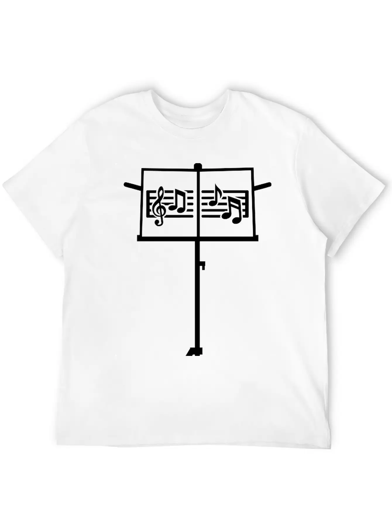 Music Stand Essential Cotton Tee For Daily Outfits – Unisex Style