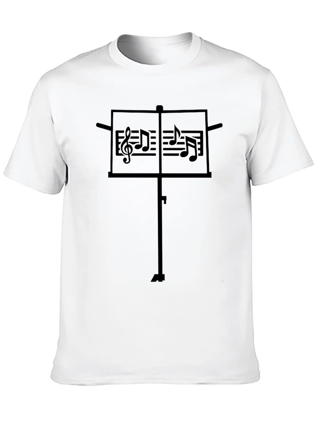 Music Stand Essential Cotton Tee For Daily Outfits – Unisex Style