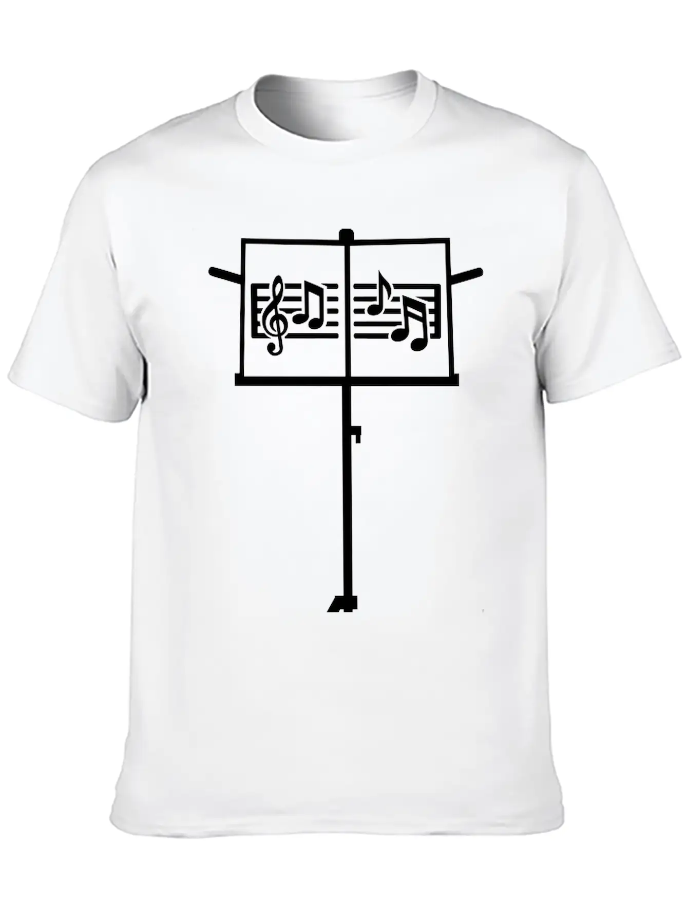 Music Stand Essential Cotton Tee For Daily Outfits – Unisex Style