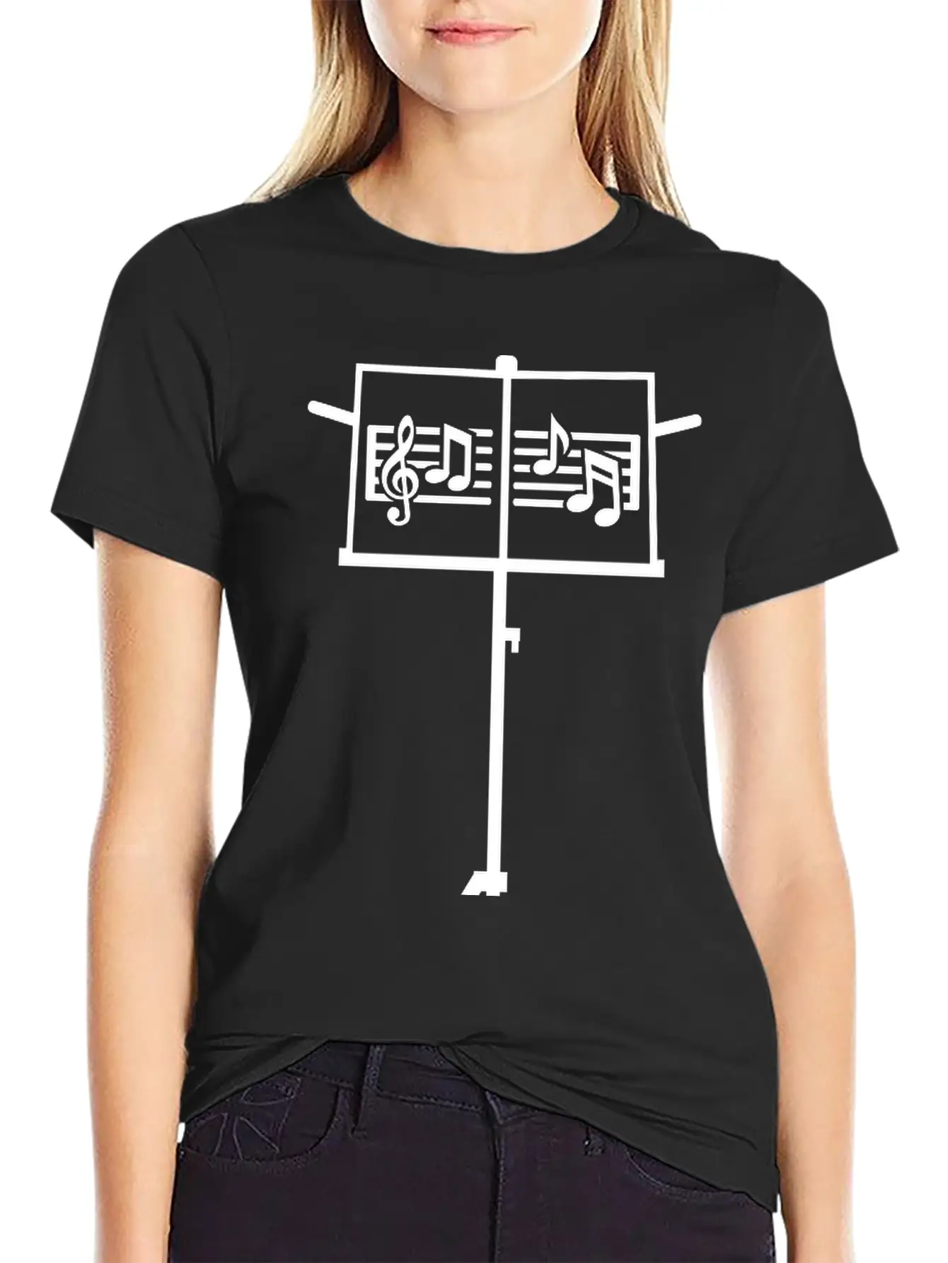 Music Stand Essential Cotton Tee For Daily Outfits – Unisex Style