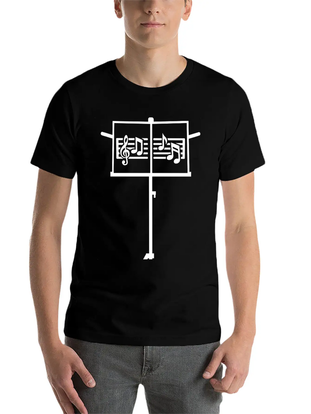 Music Stand Essential Cotton Tee For Daily Outfits – Unisex Style
