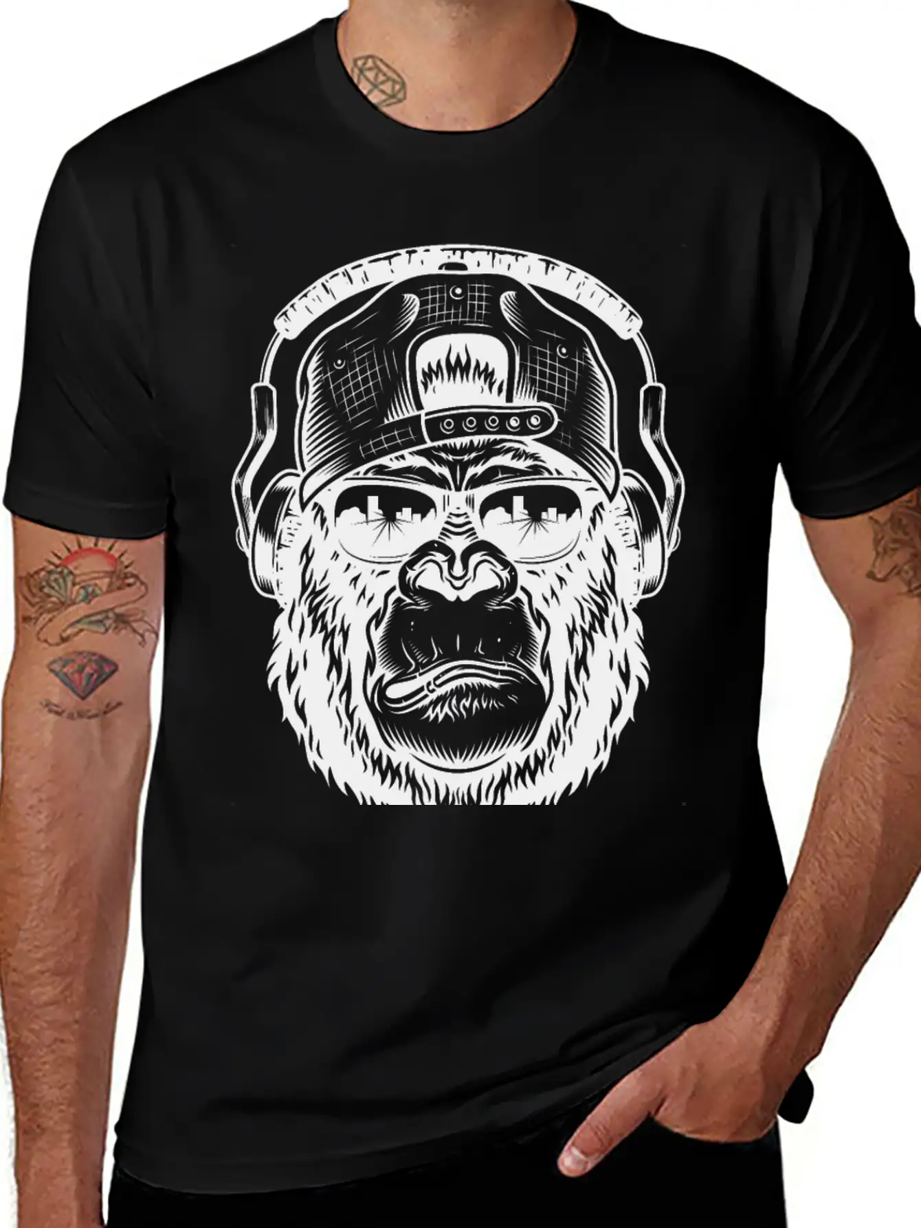 Music Swag Ape Classic Fit Graphic Tee For Daily Comfort – Unisex Cotton Shirt