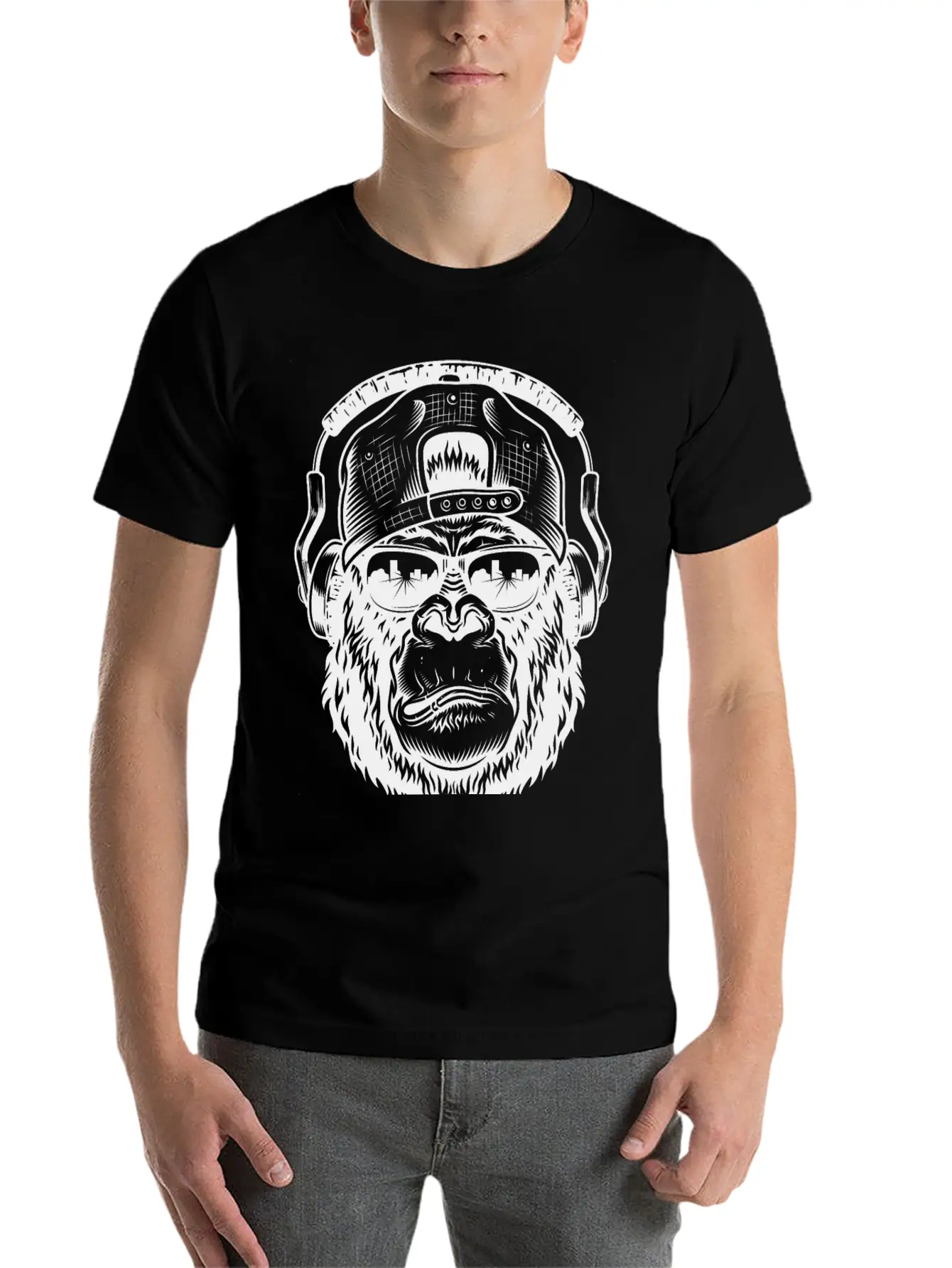 Music Swag Ape Classic Fit Graphic Tee For Daily Comfort – Unisex Cotton Shirt