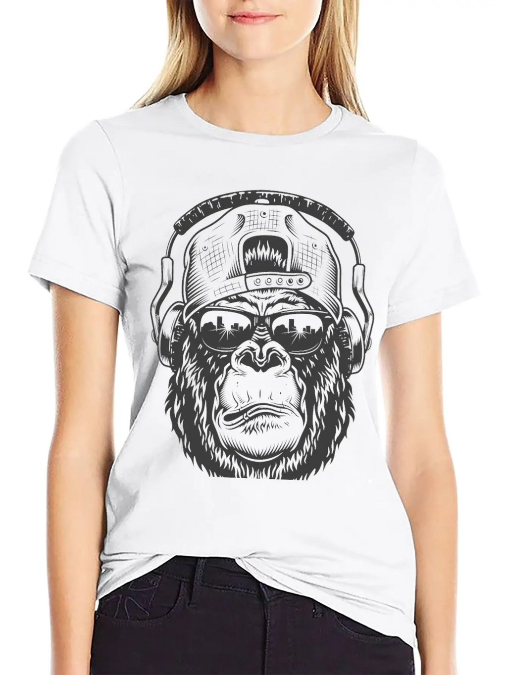 Music Swag Ape Classic Fit Graphic Tee For Daily Comfort – Unisex Cotton Shirt