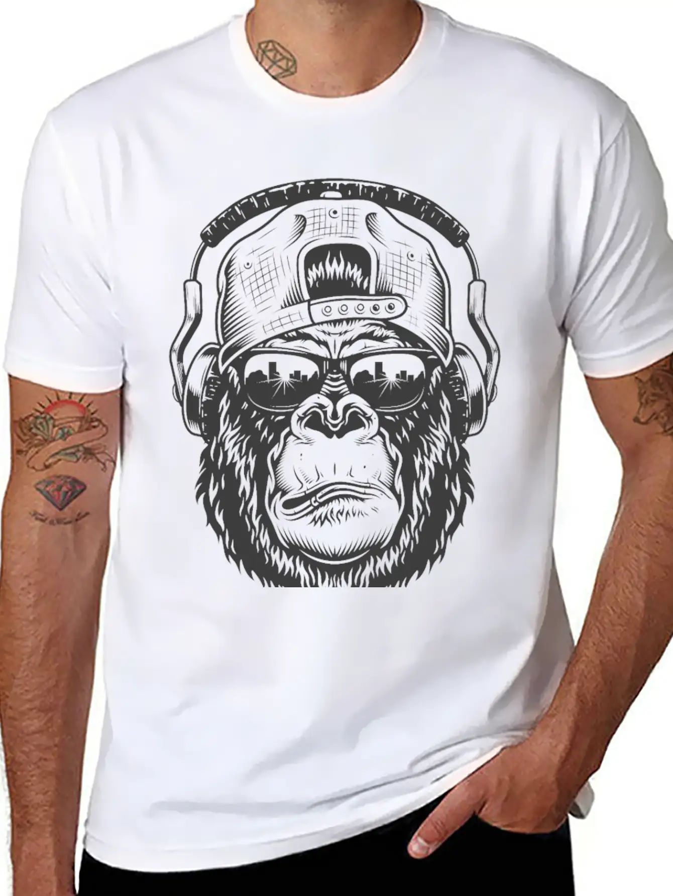 Music Swag Ape Classic Fit Graphic Tee For Daily Comfort – Unisex Cotton Shirt