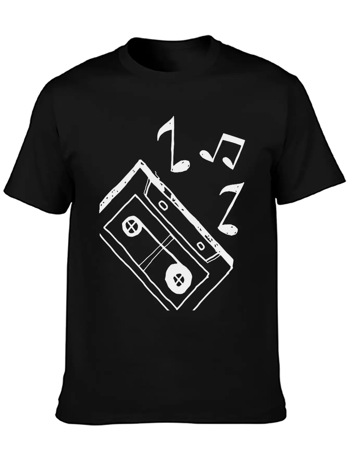 Music Tape Unisex Casual T-Shirt – Clean Design For Daily Comfort