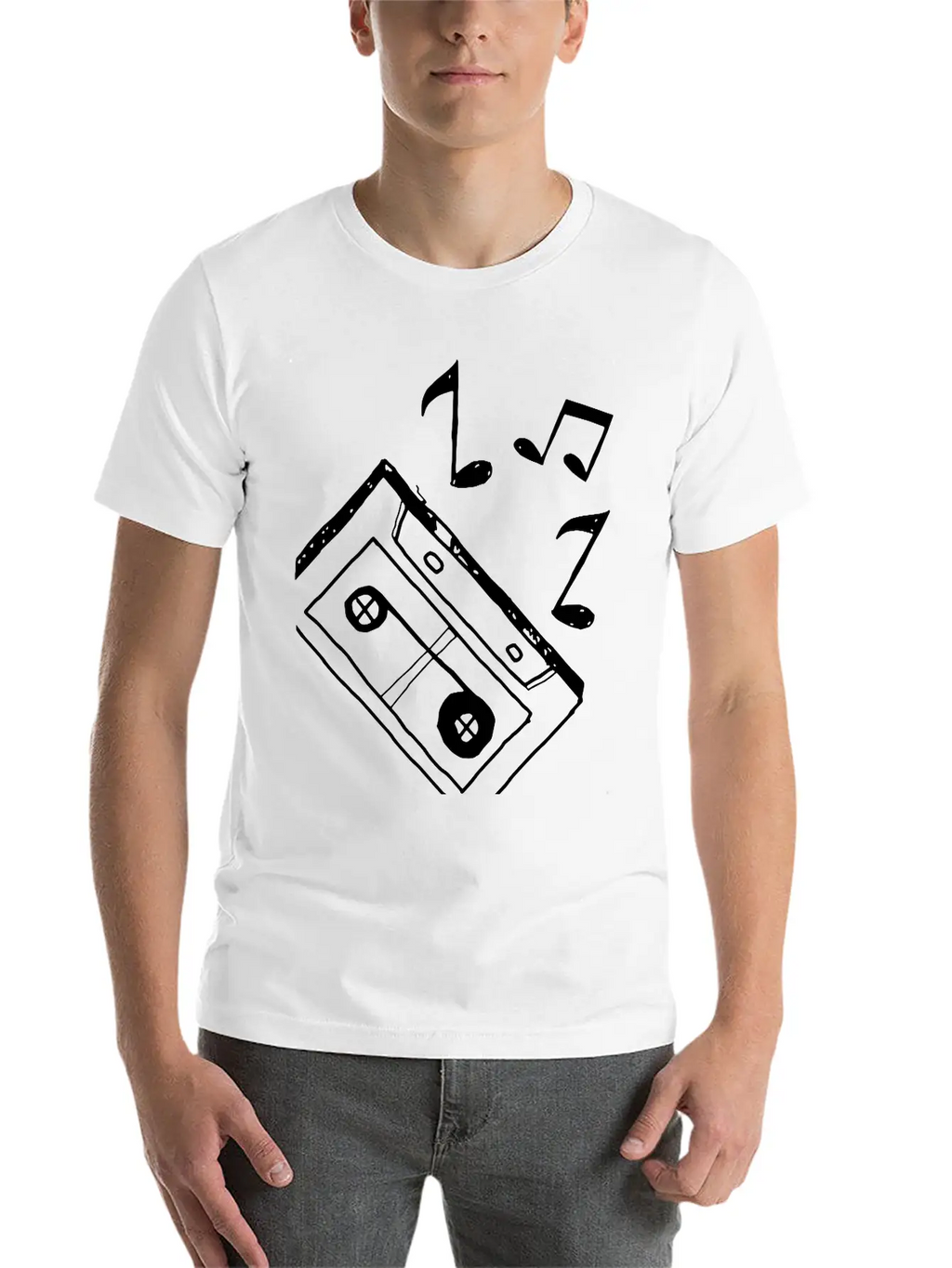 Music Tape Unisex Casual T-Shirt – Clean Design For Daily Comfort