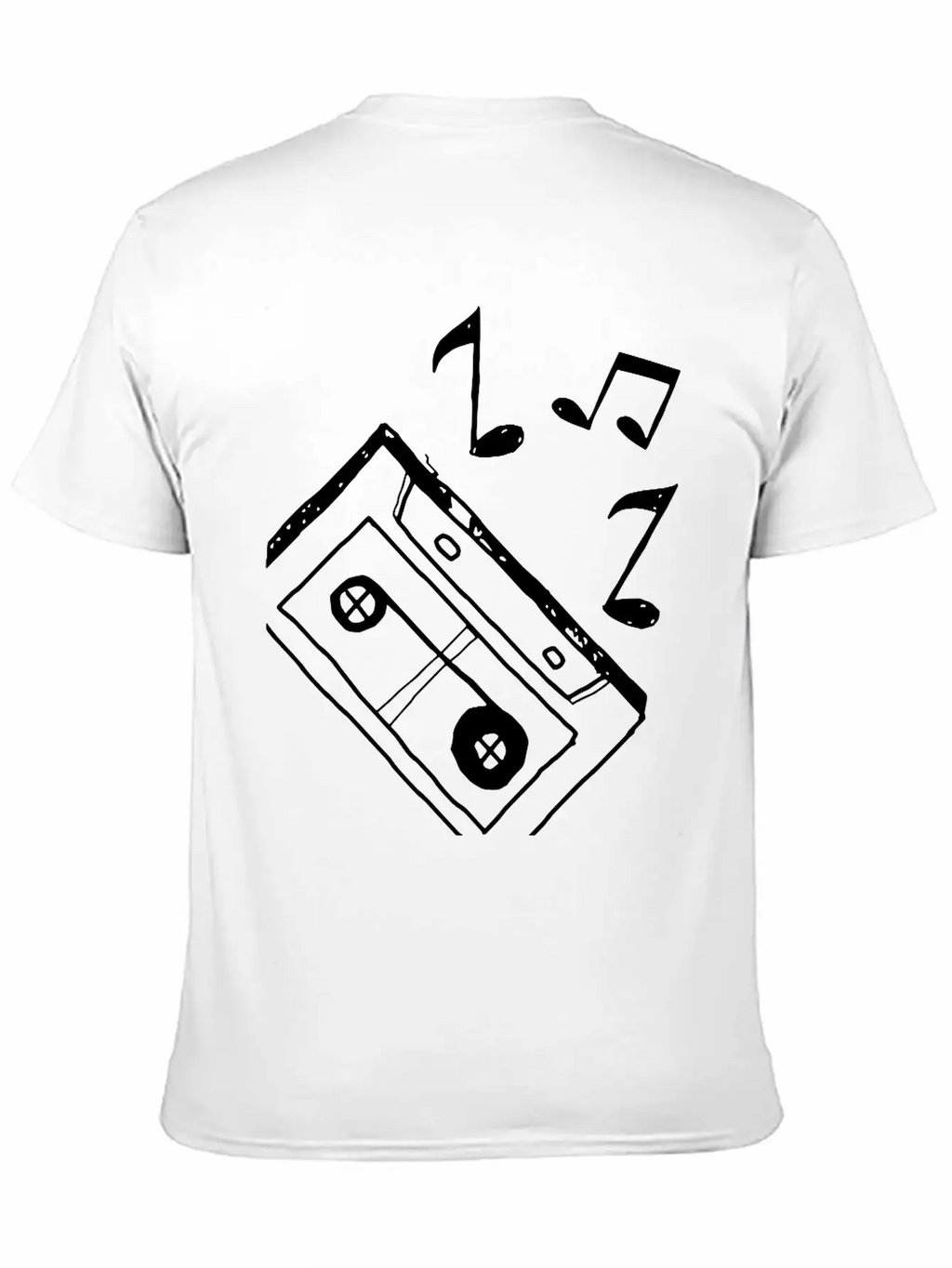 Music Tape Unisex Casual T-Shirt – Clean Design For Daily Comfort