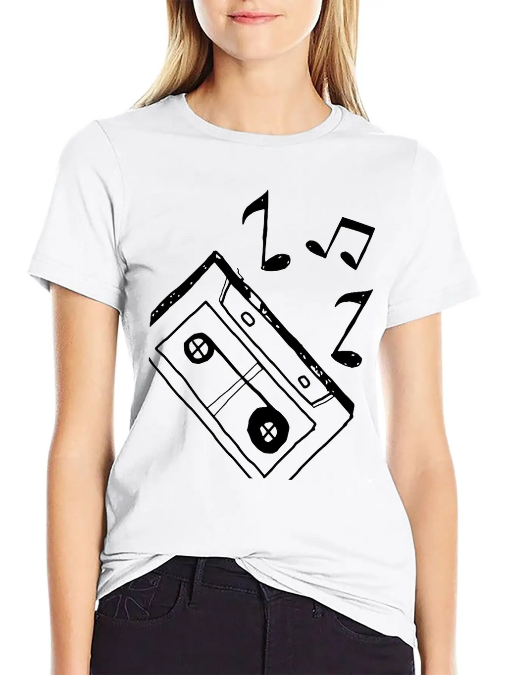Music Tape Unisex Casual T-Shirt – Clean Design For Daily Comfort