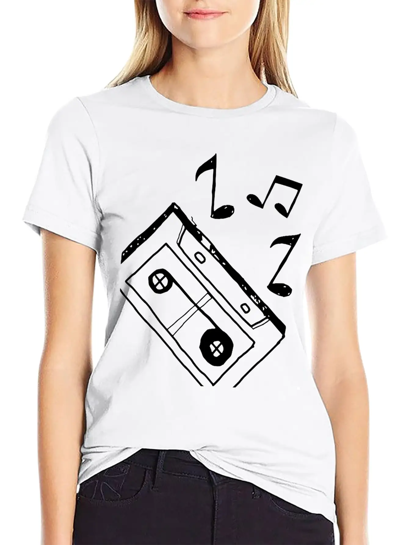 Music Tape Unisex Casual T-Shirt – Clean Design For Daily Comfort