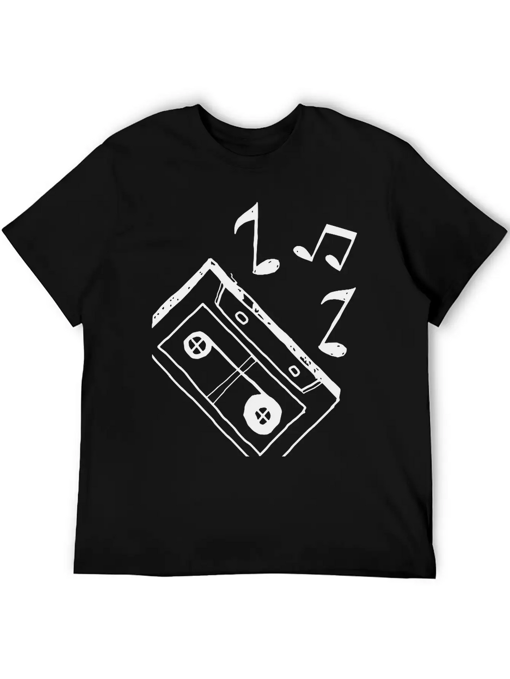 Music Tape Unisex Casual T-Shirt – Clean Design For Daily Comfort