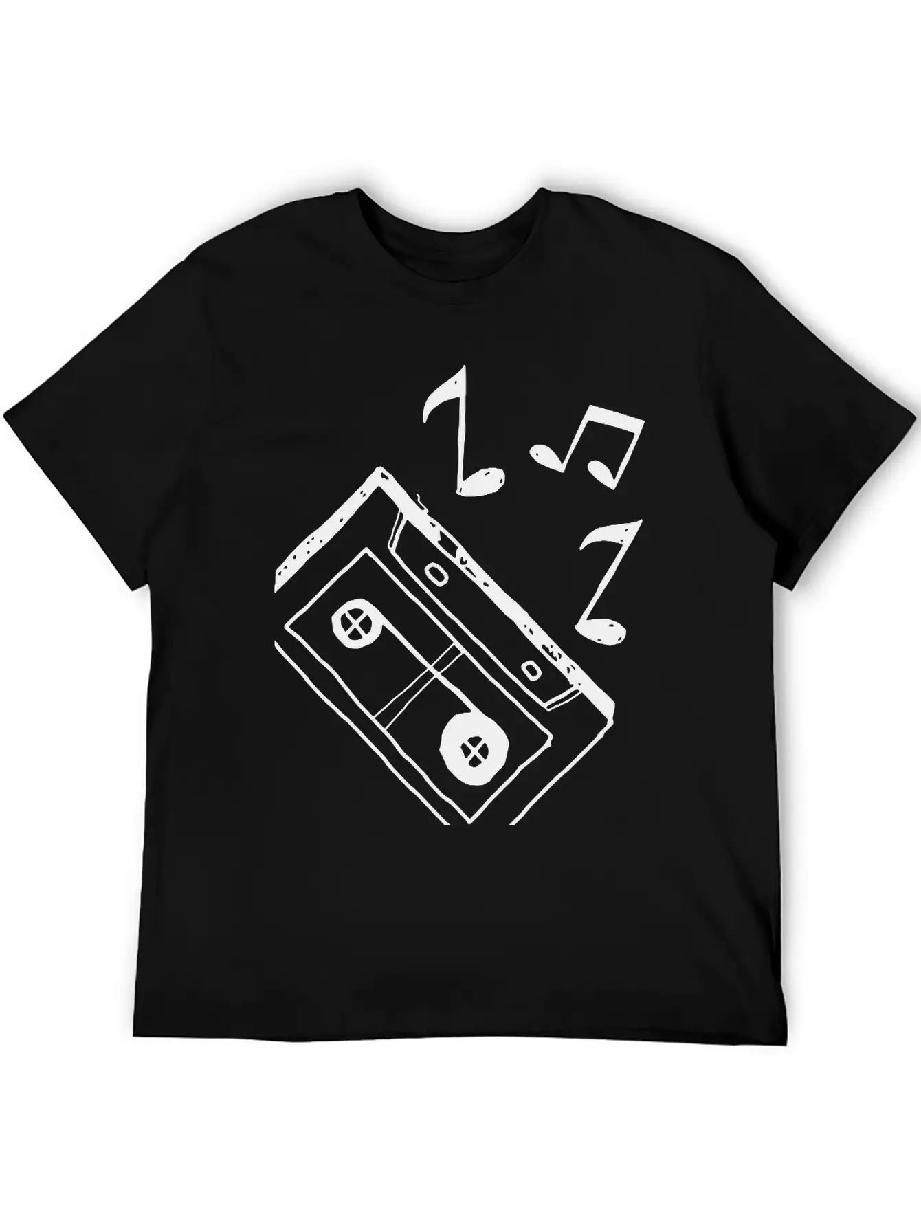 Music Tape Unisex Casual T-Shirt – Clean Design For Daily Comfort