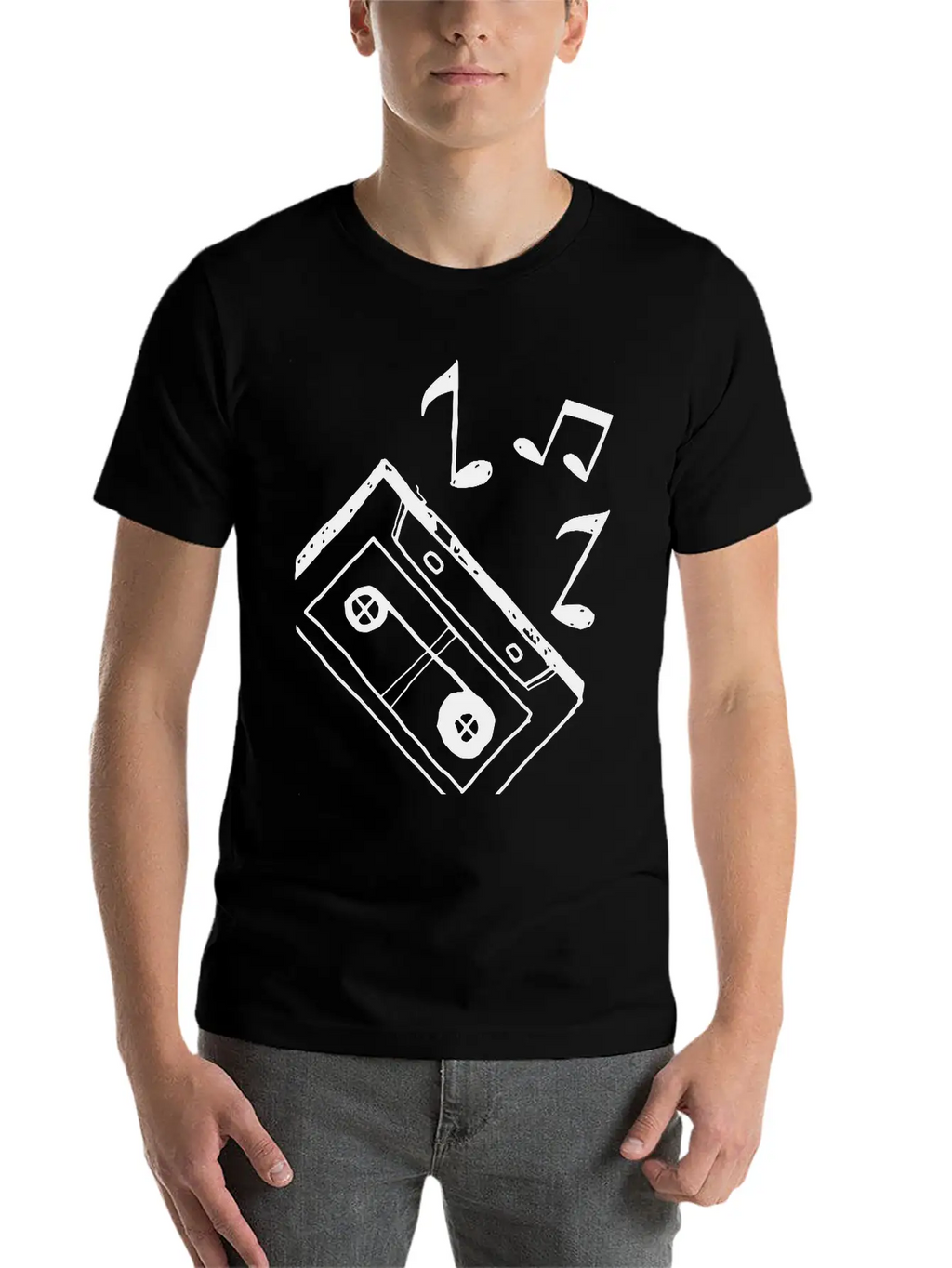 Music Tape Unisex Casual T-Shirt – Clean Design For Daily Comfort