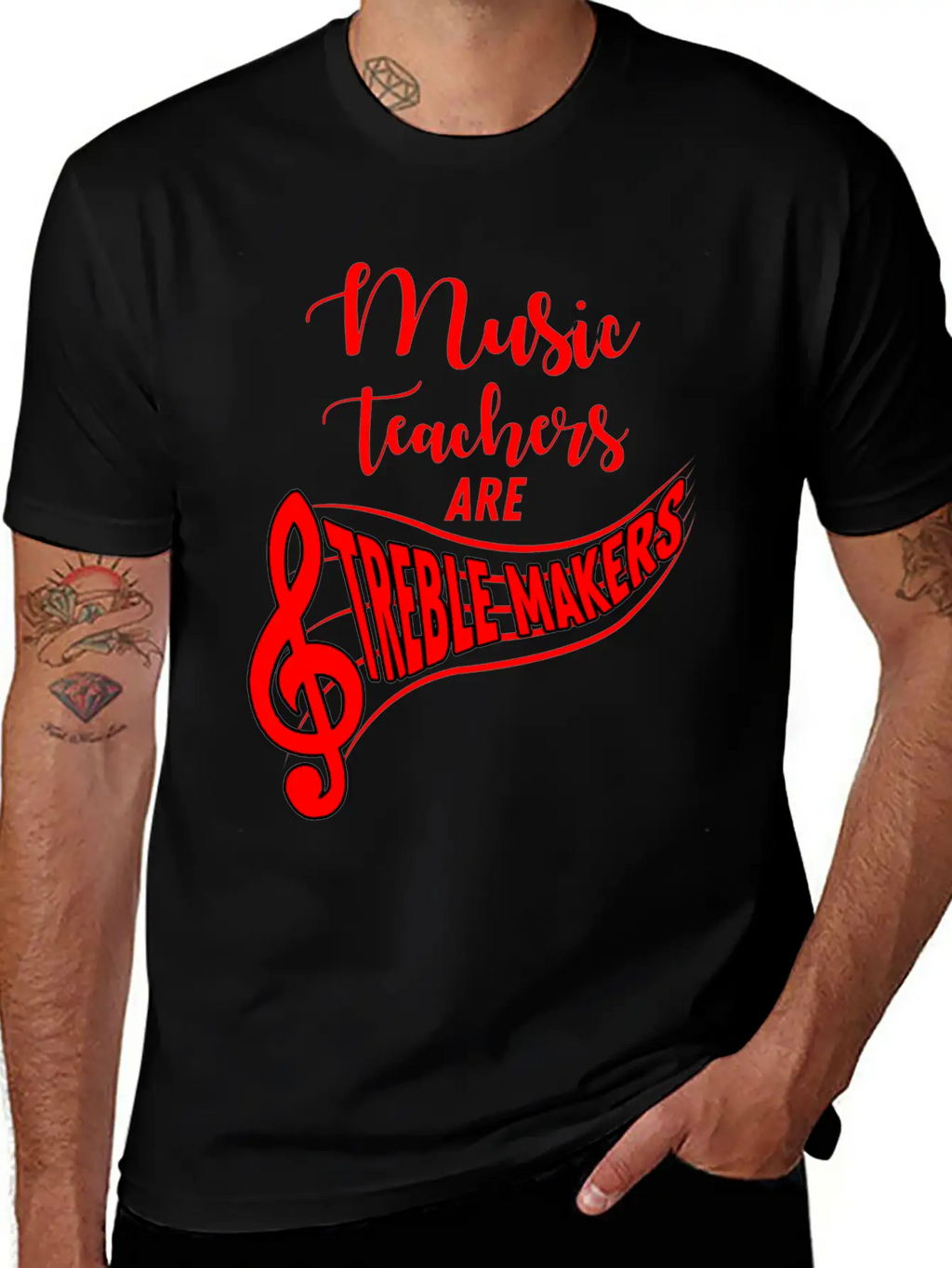 Music Teacher Breathable Soft Cotton T-Shirt – Timeless Casual Look