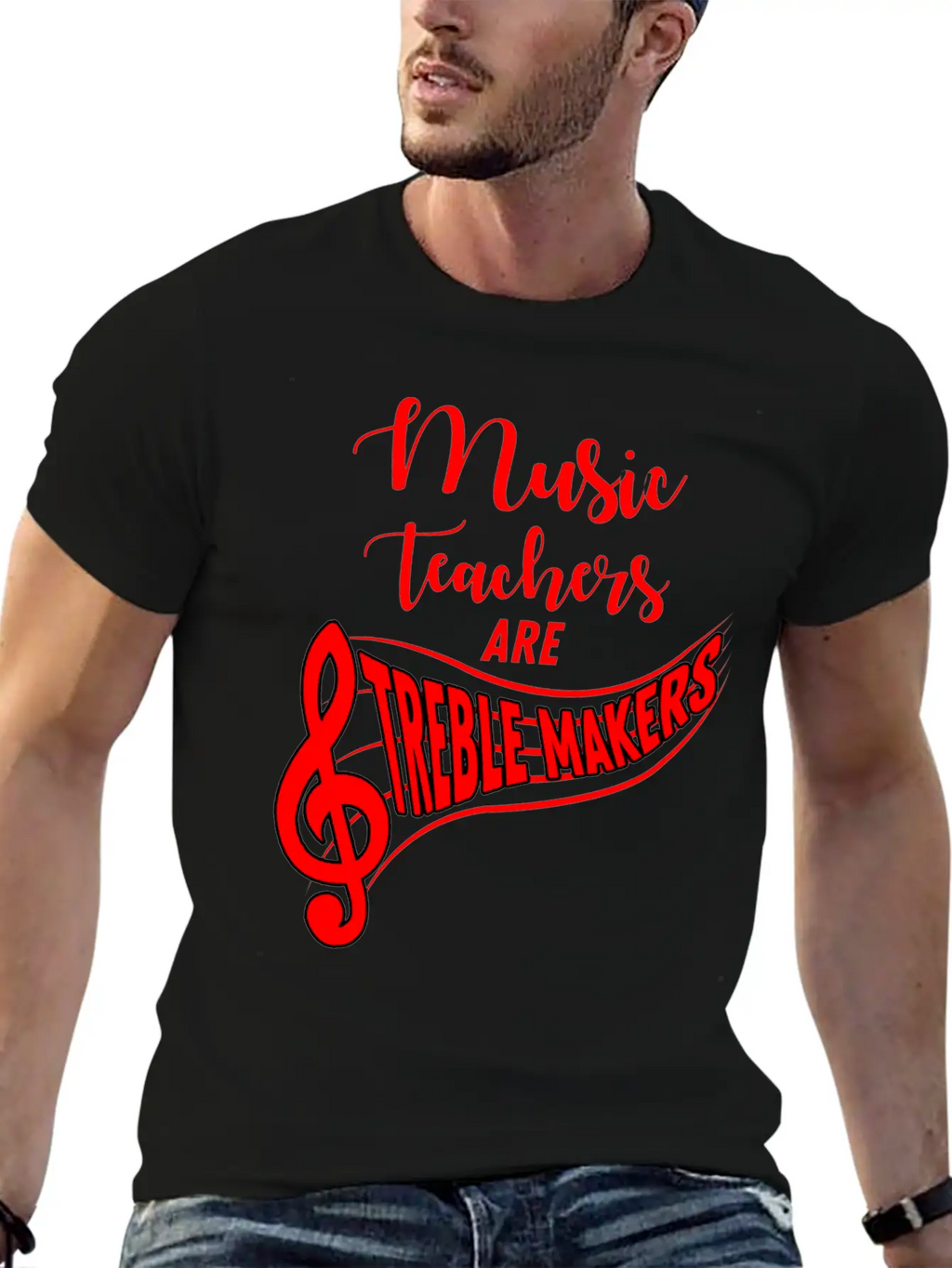 Music Teacher Breathable Soft Cotton T-Shirt – Timeless Casual Look