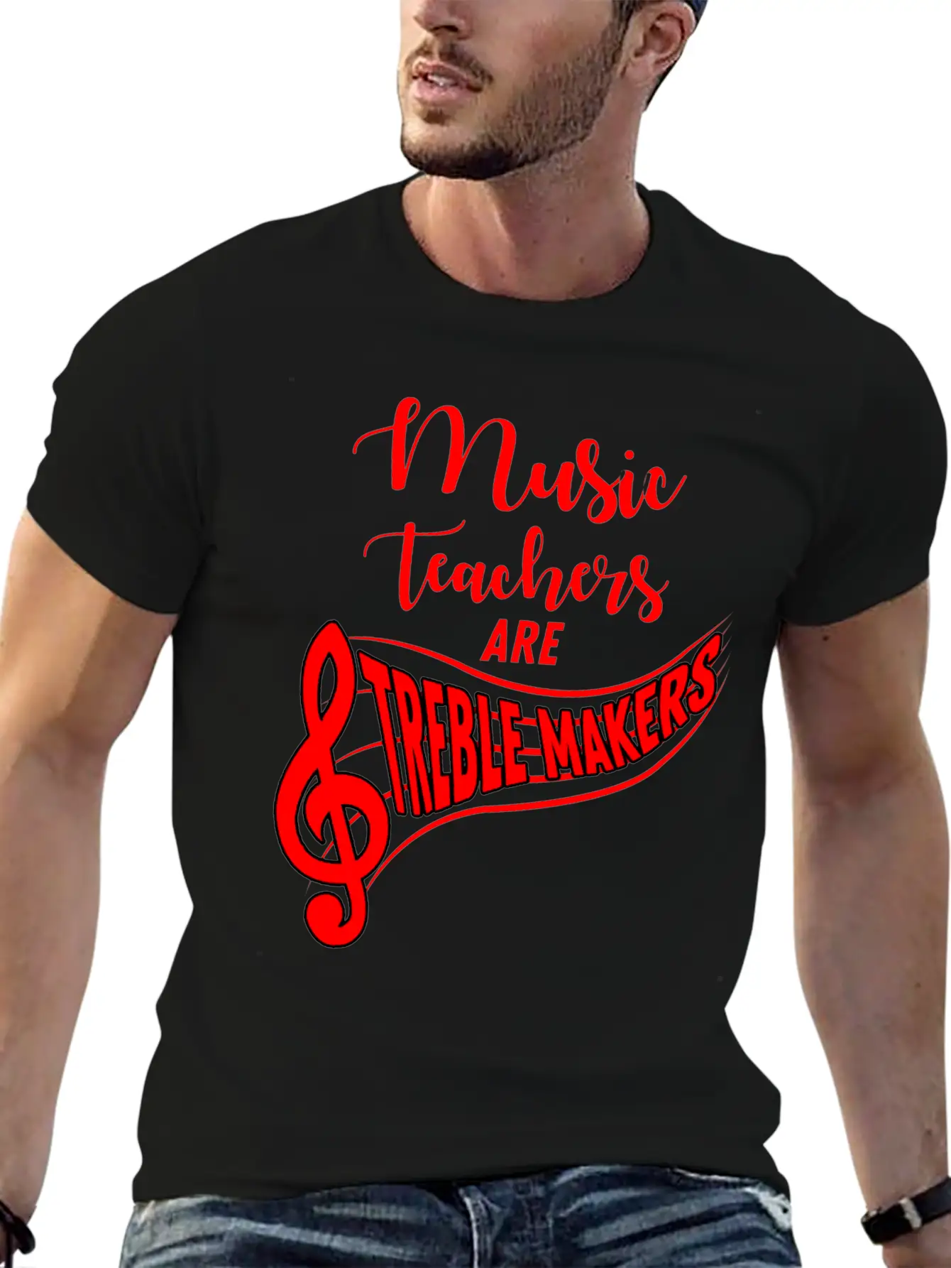 Music Teacher Breathable Soft Cotton T-Shirt – Timeless Casual Look