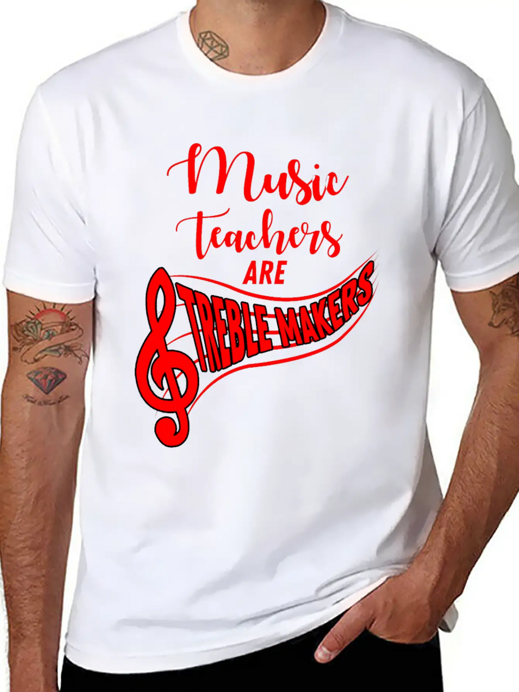 Music Teacher Breathable Soft Cotton T-Shirt – Timeless Casual Look