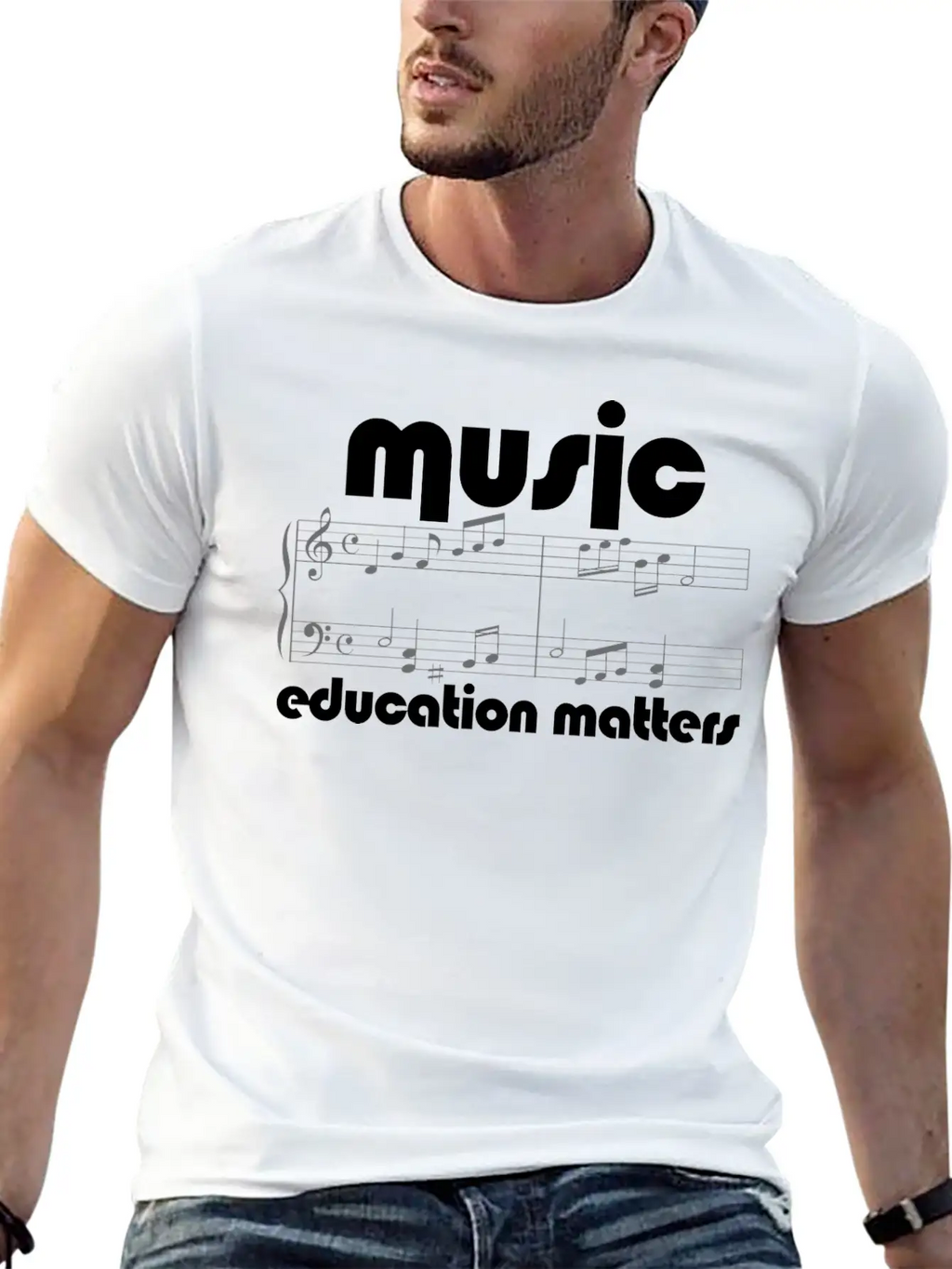 Music Teacher Music Education Matters Composer Breathable Soft Cotton T-Shirt – Timeless Casual Look