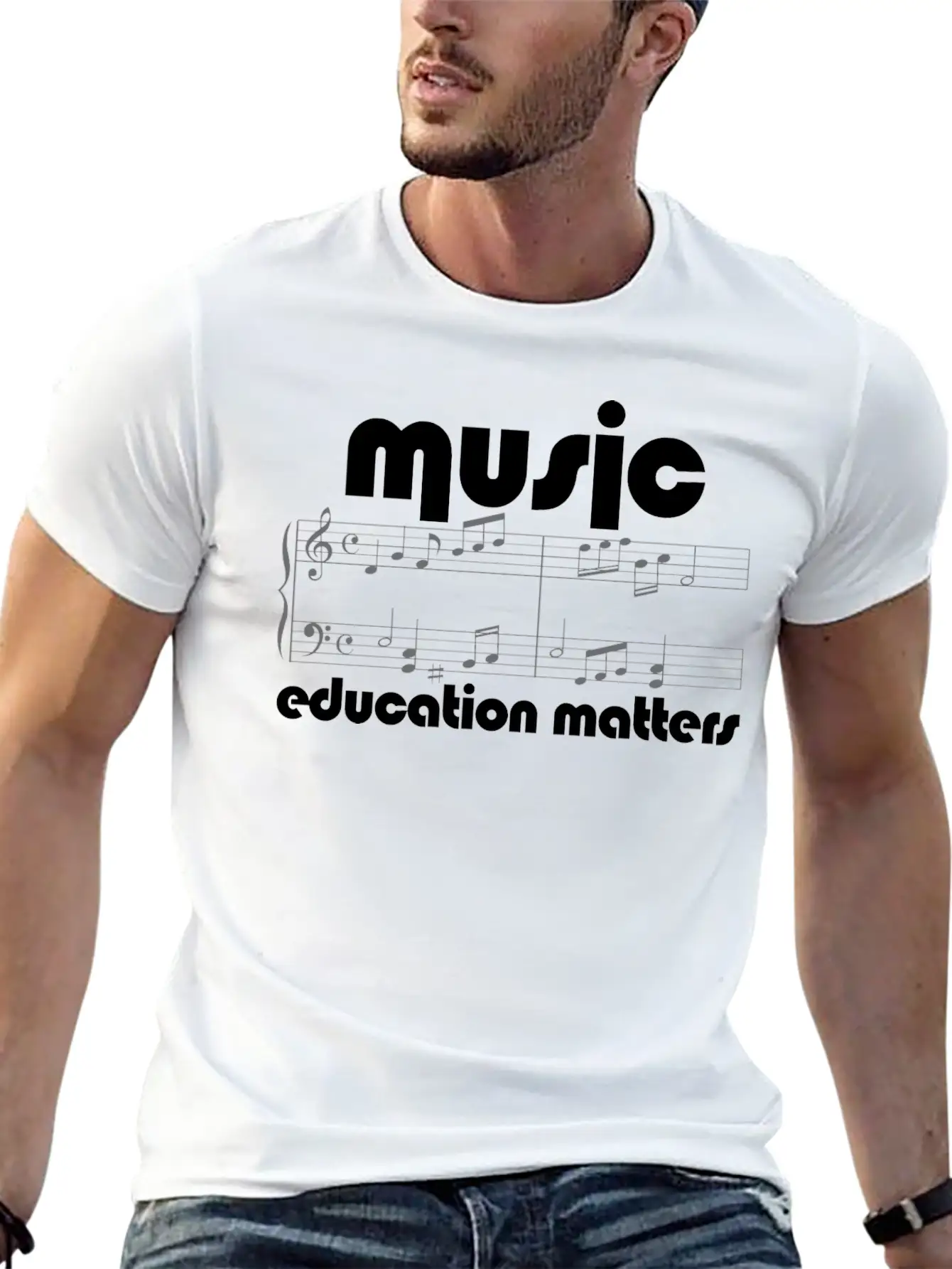 Music Teacher Music Education Matters Composer Breathable Soft Cotton T-Shirt – Timeless Casual Look