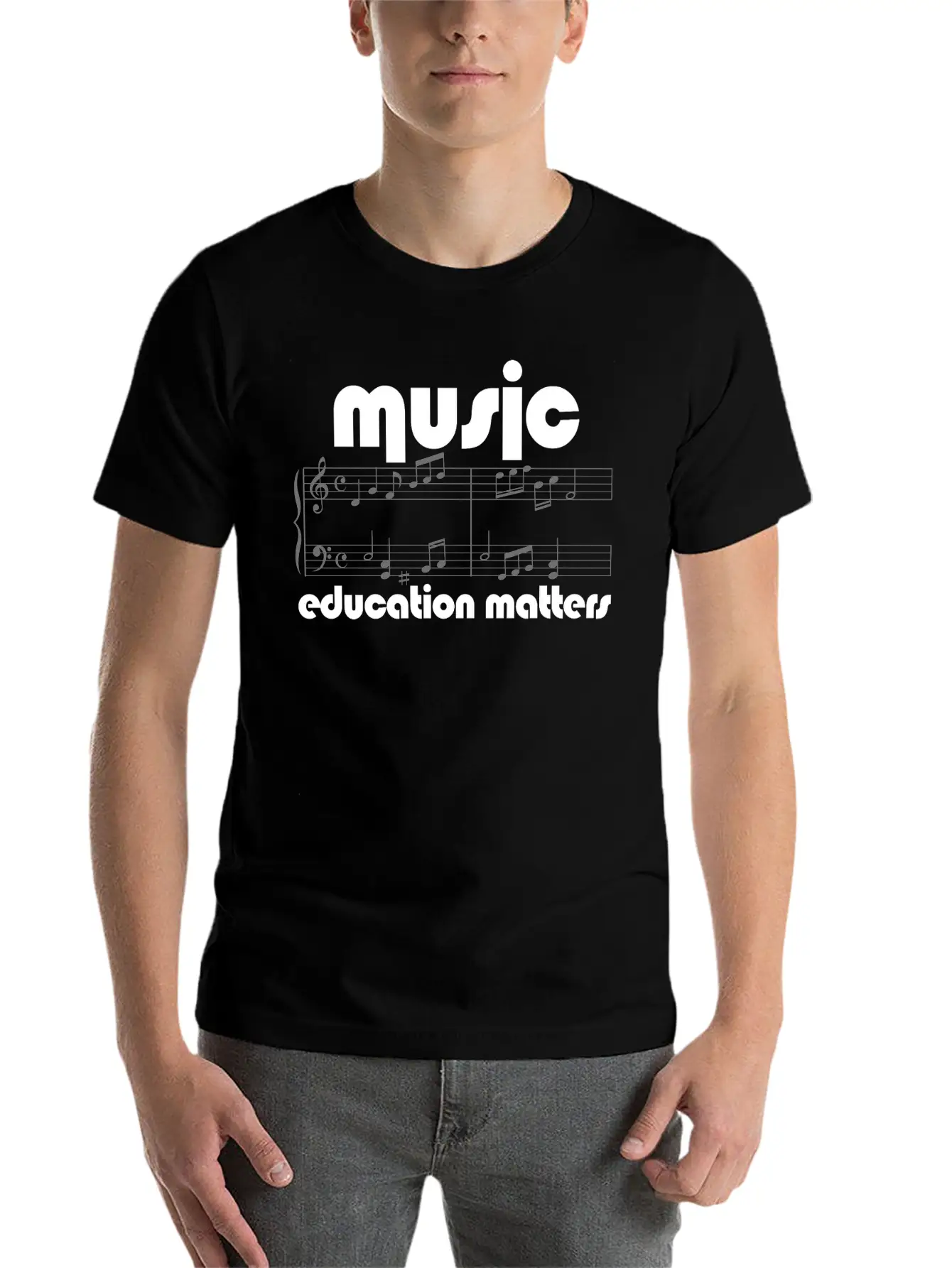 Music Teacher Music Education Matters Composer Breathable Soft Cotton T-Shirt – Timeless Casual Look