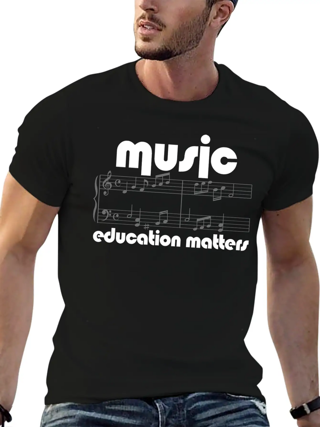 Music Teacher Music Education Matters Composer Breathable Soft Cotton T-Shirt – Timeless Casual Look