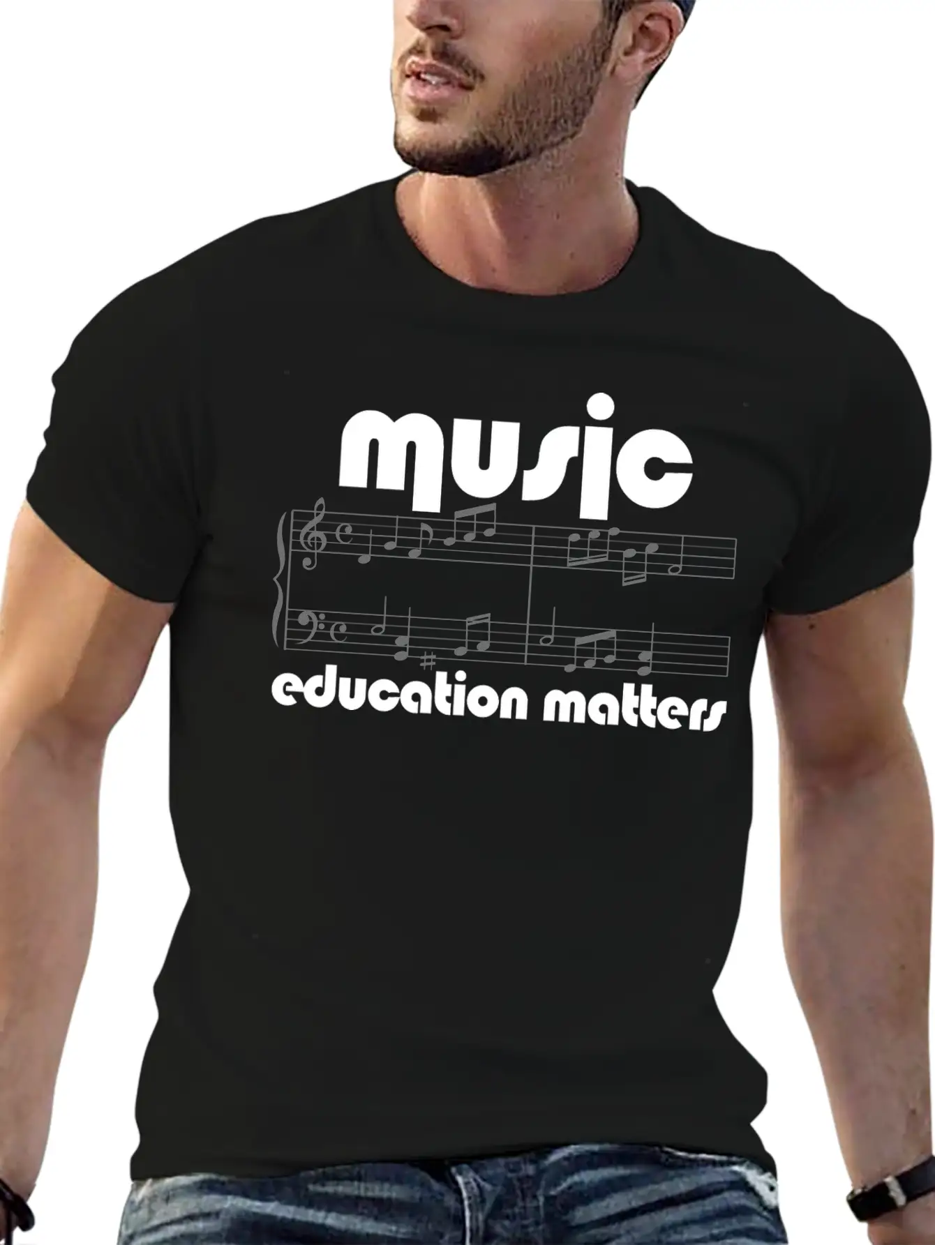 Music Teacher Music Education Matters Composer Breathable Soft Cotton T-Shirt – Timeless Casual Look