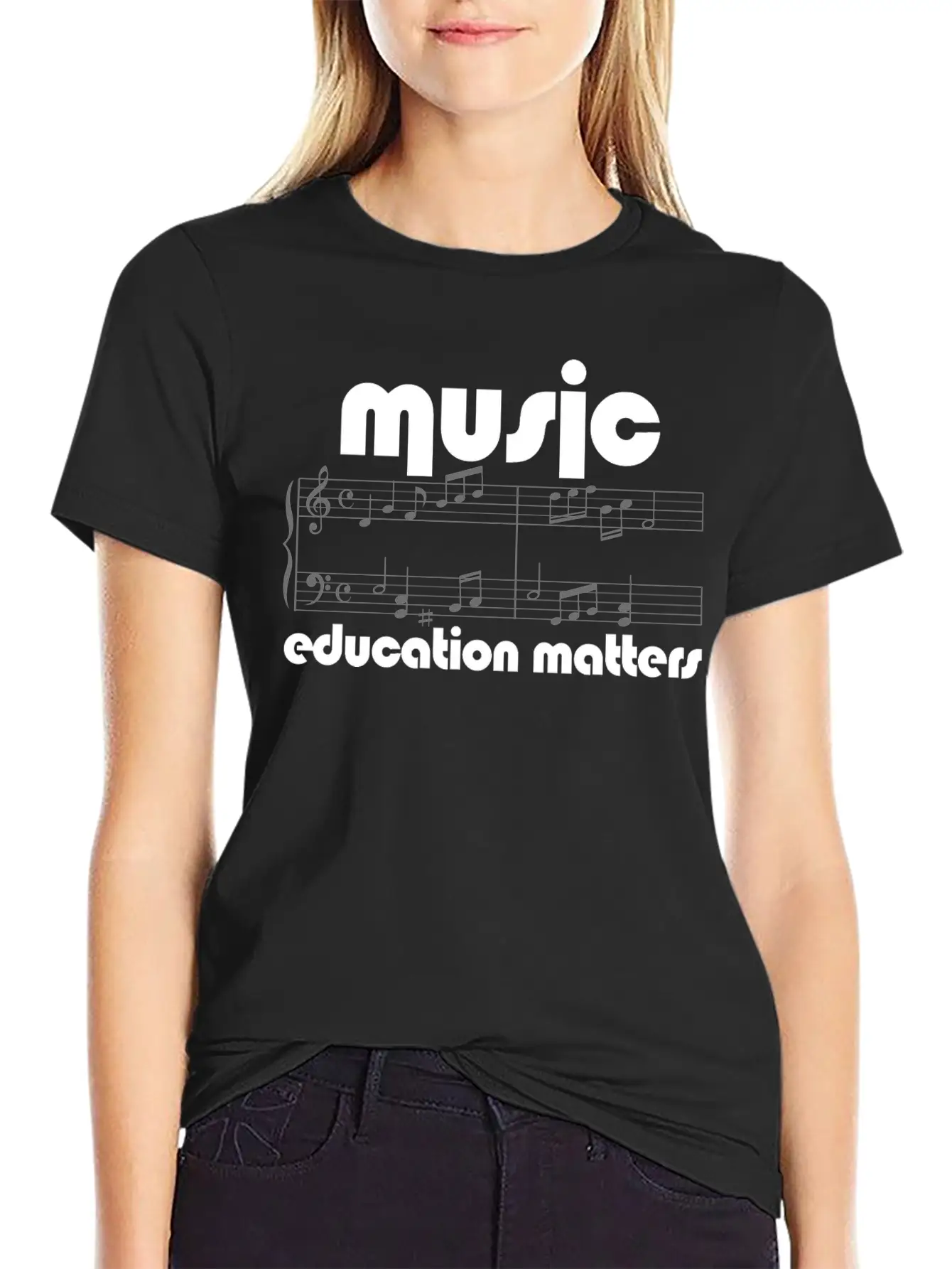 Music Teacher Music Education Matters Composer Breathable Soft Cotton T-Shirt – Timeless Casual Look