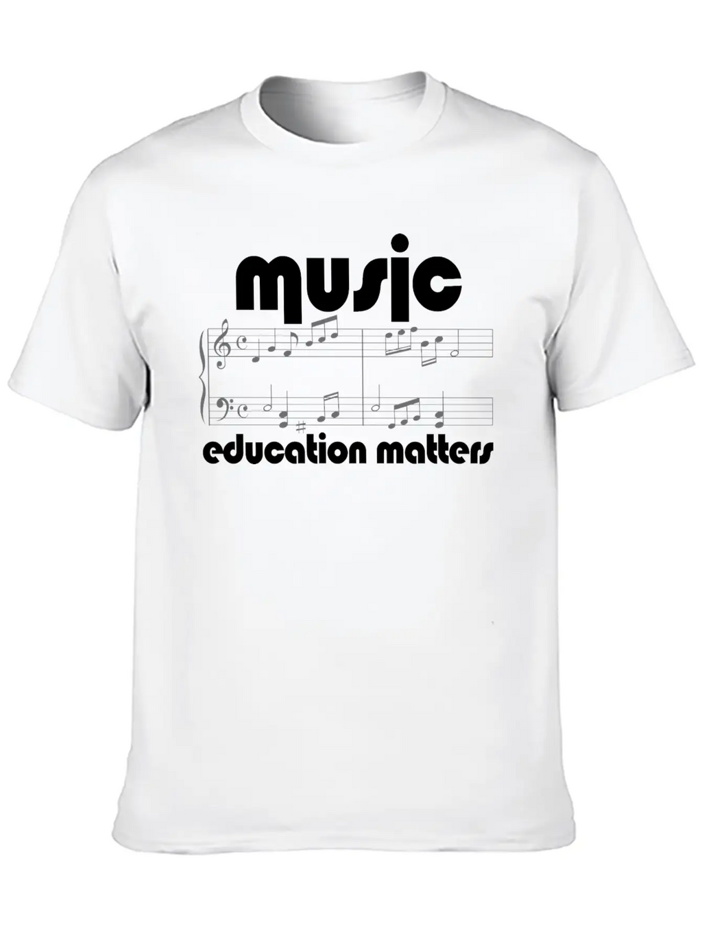 Music Teacher Music Education Matters Composer Breathable Soft Cotton T-Shirt – Timeless Casual Look