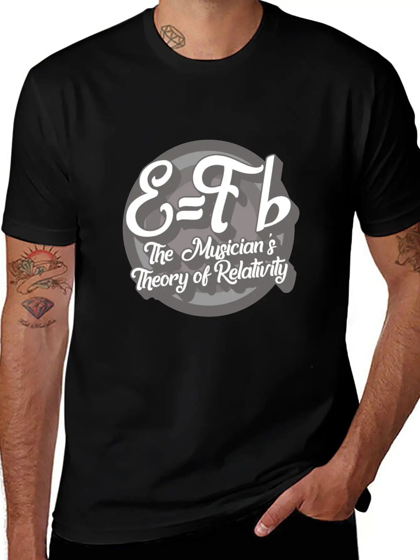 Music Teacher Shirt, E=Fb Musician's Theory Music Unisex Casual T-Shirt – Clean Design For Daily Comfort