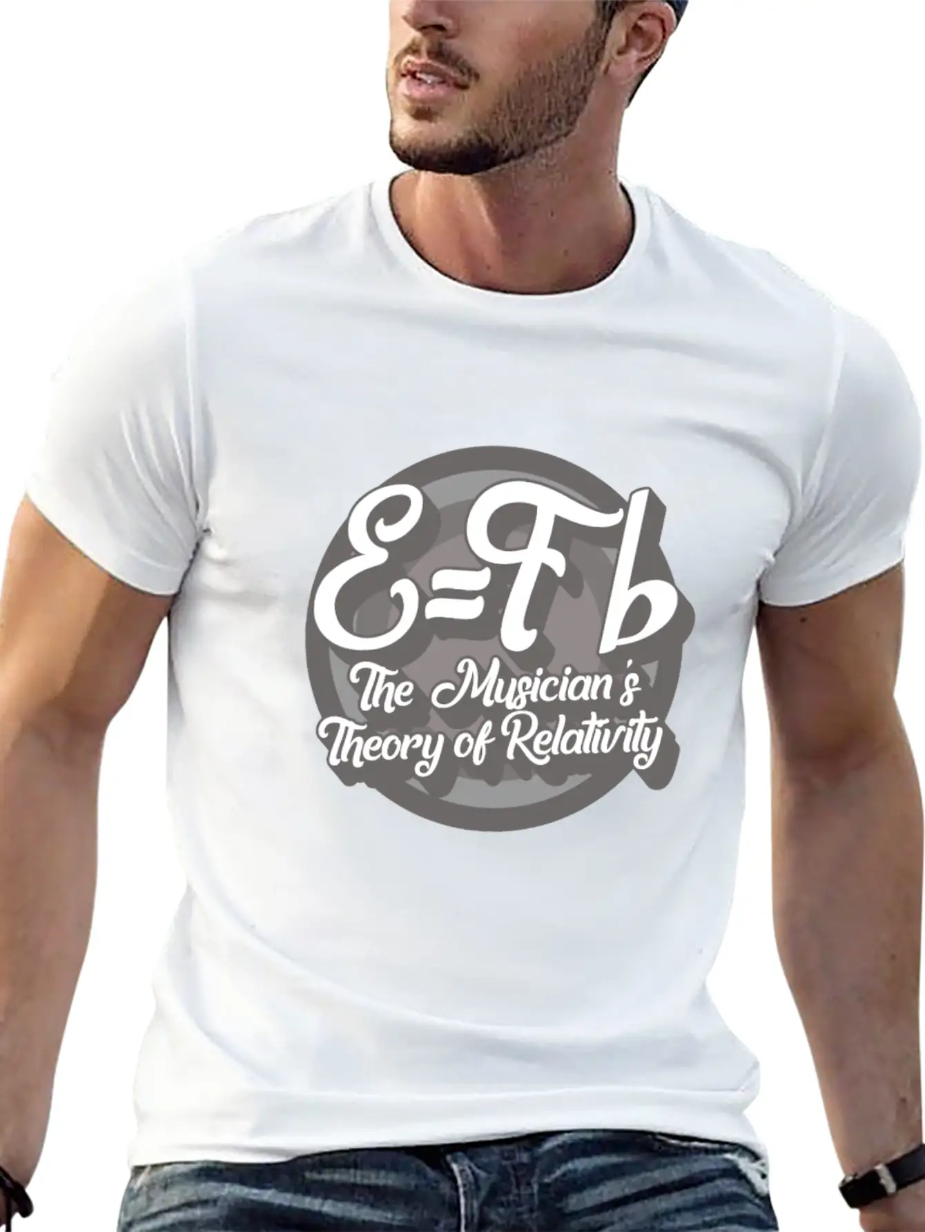 Music Teacher Shirt, E=Fb Musician's Theory Music Unisex Casual T-Shirt – Clean Design For Daily Comfort