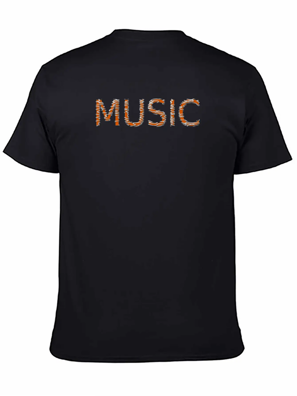 Music Text Casual Graphic T-Shirt – Simple And Comfortable Daily Wear
