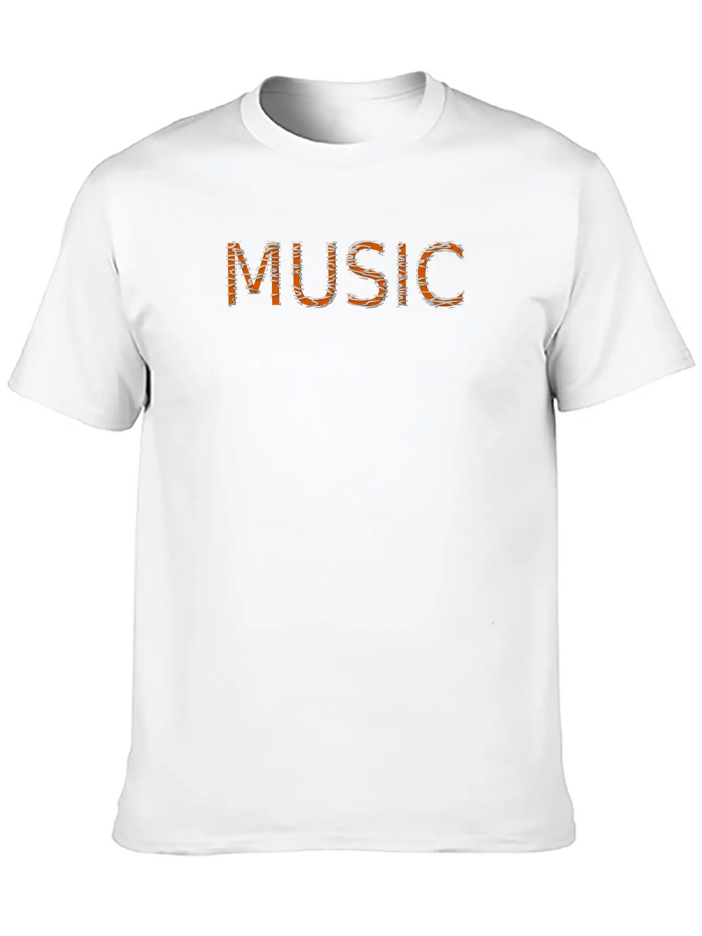Music Text Casual Graphic T-Shirt – Simple And Comfortable Daily Wear