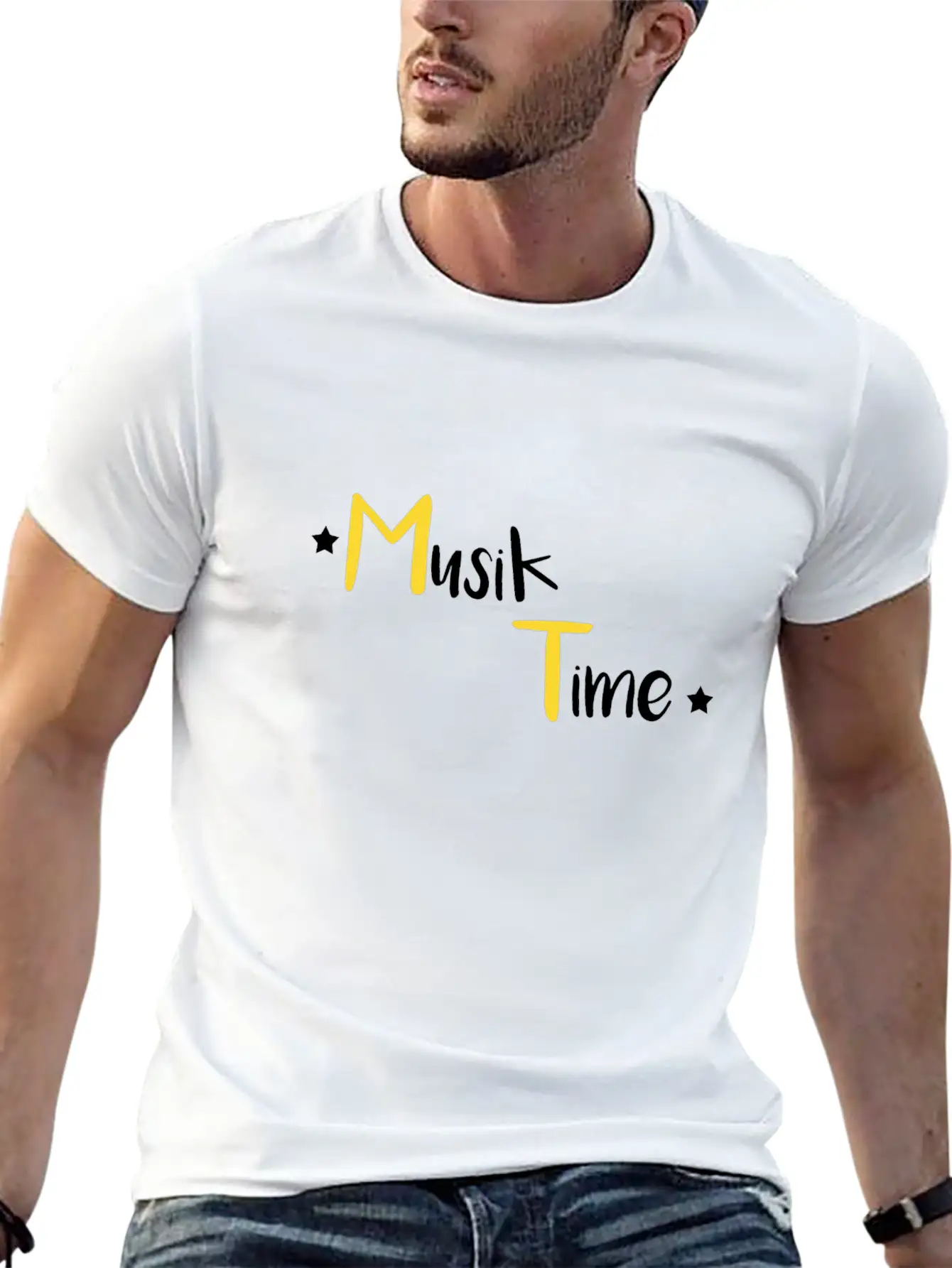 Music Time Unisex Casual T-Shirt – Clean Design For Daily Comfort