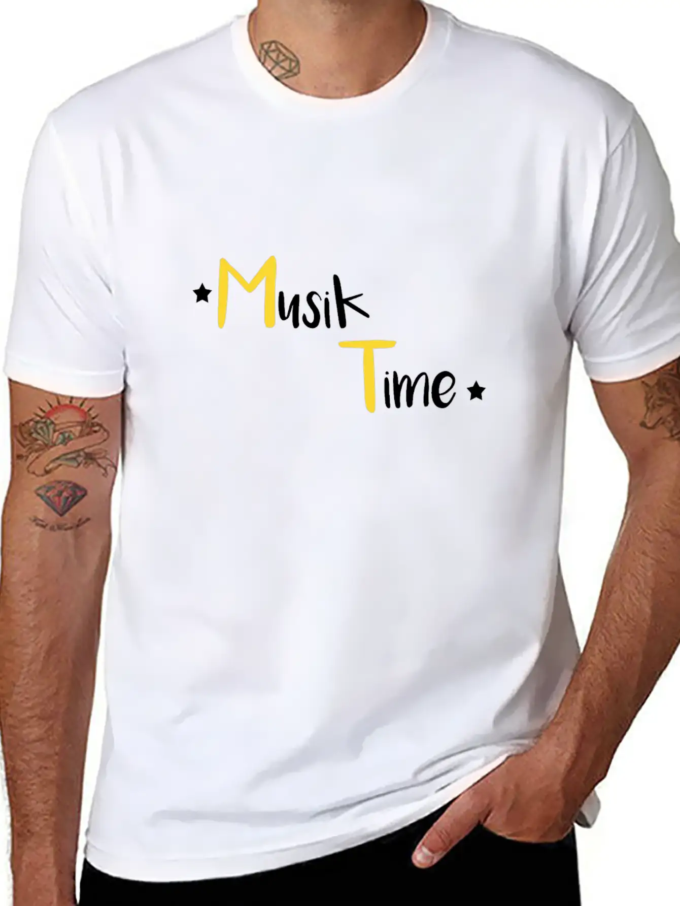 Music Time Unisex Casual T-Shirt – Clean Design For Daily Comfort
