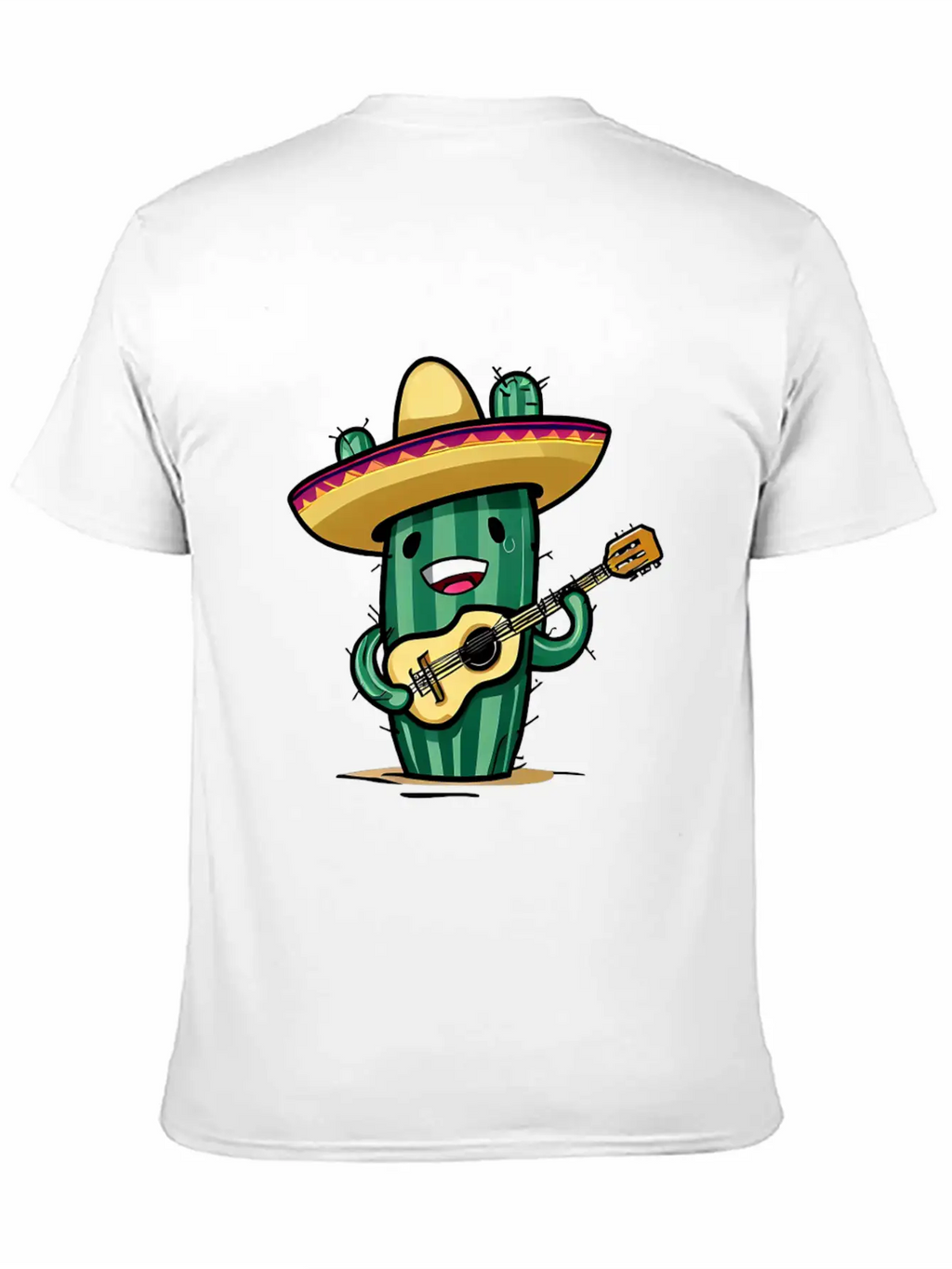 Musical Cactus Unisex Casual T-Shirt – Clean Design For Daily Comfort