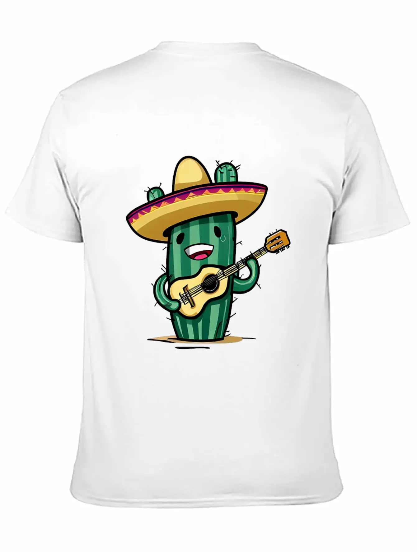 Musical Cactus Unisex Casual T-Shirt – Clean Design For Daily Comfort