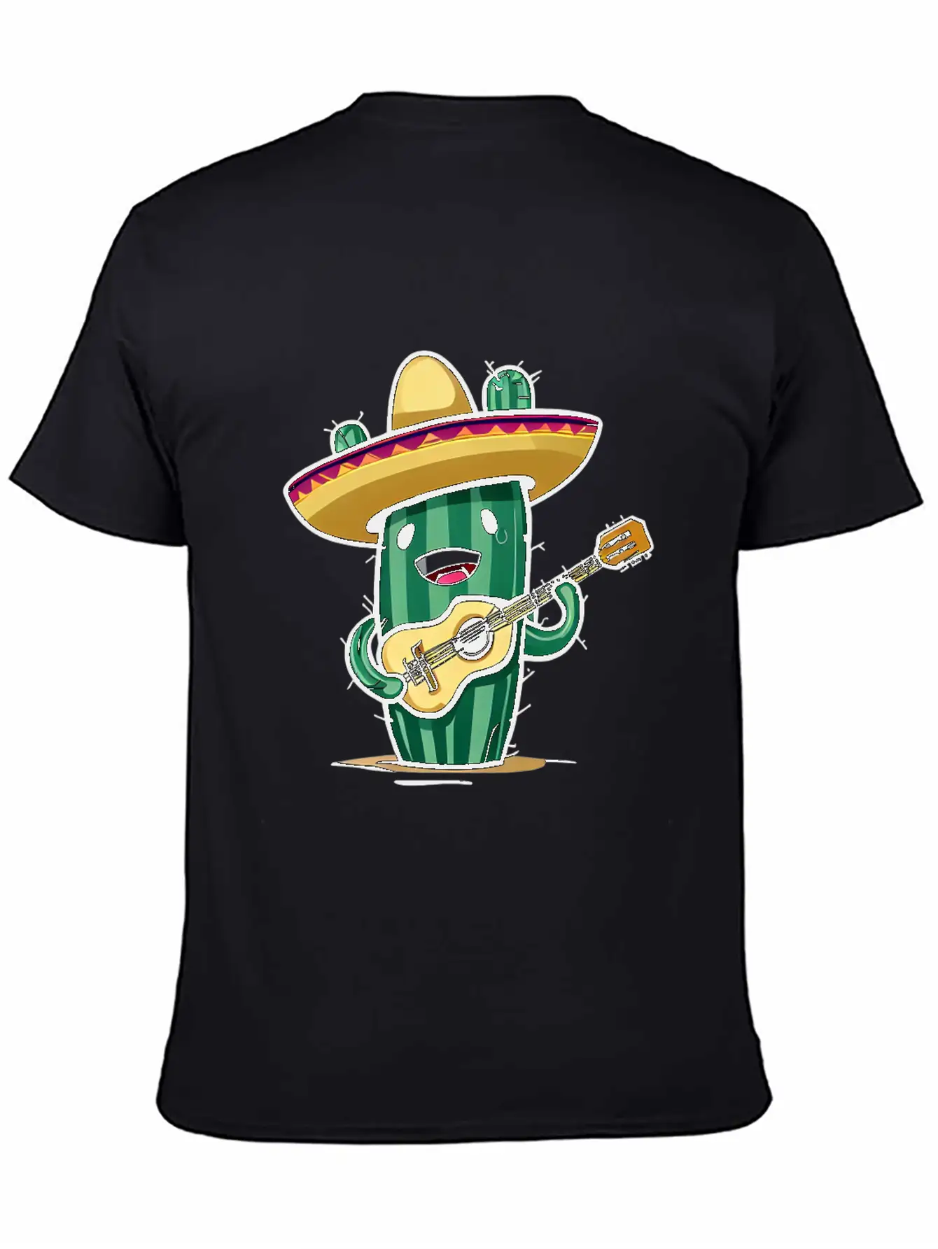 Musical Cactus Unisex Casual T-Shirt – Clean Design For Daily Comfort