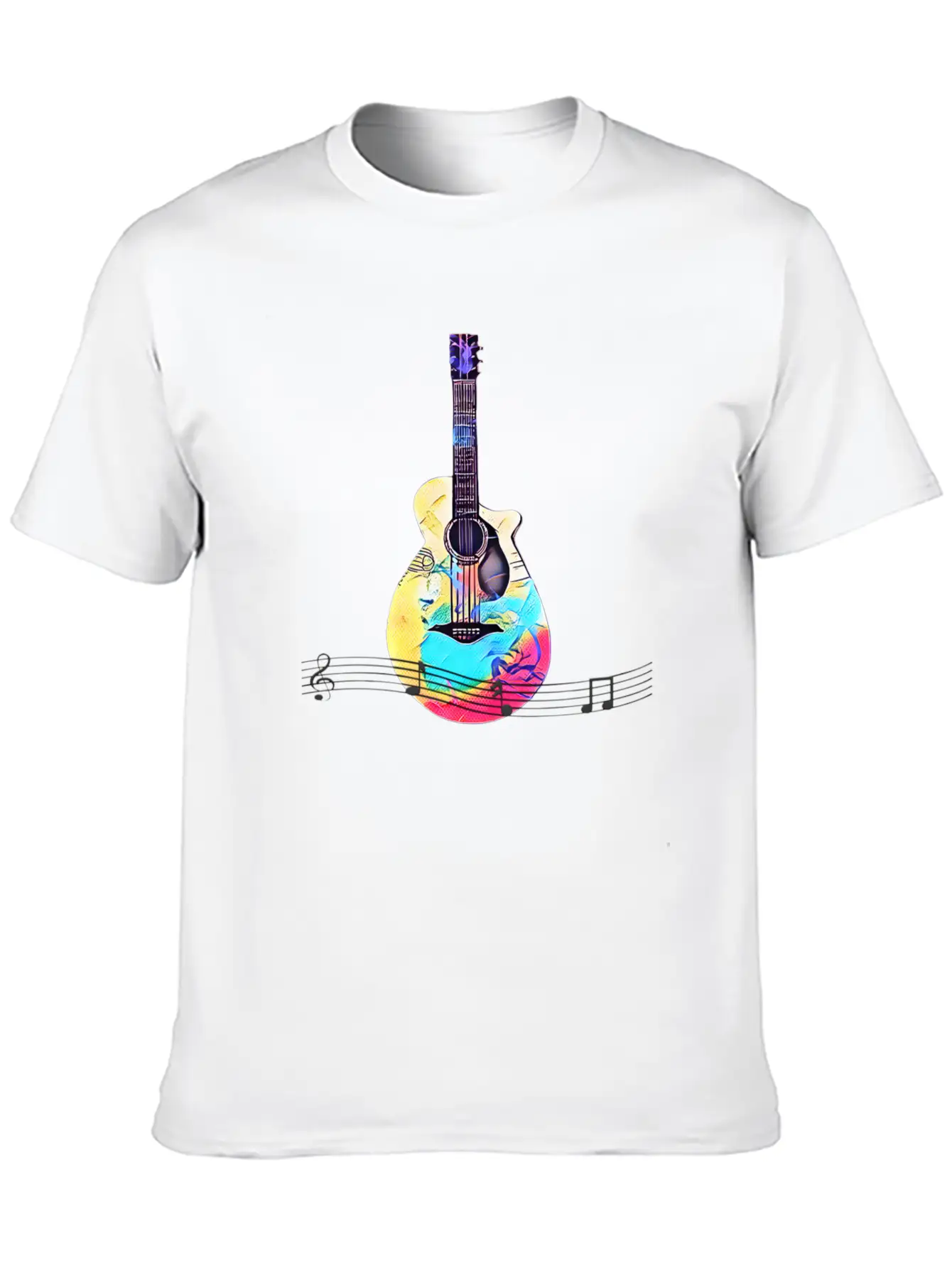 Musical Notes Stylish Everyday T-Shirt – Unisex Basic Cotton Tee