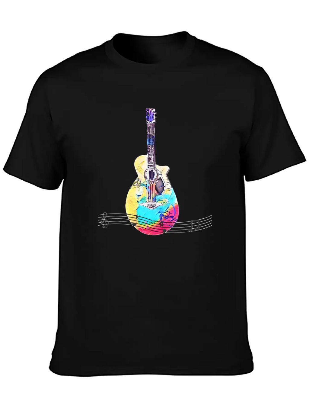 Musical Notes Stylish Everyday T-Shirt – Unisex Basic Cotton Tee