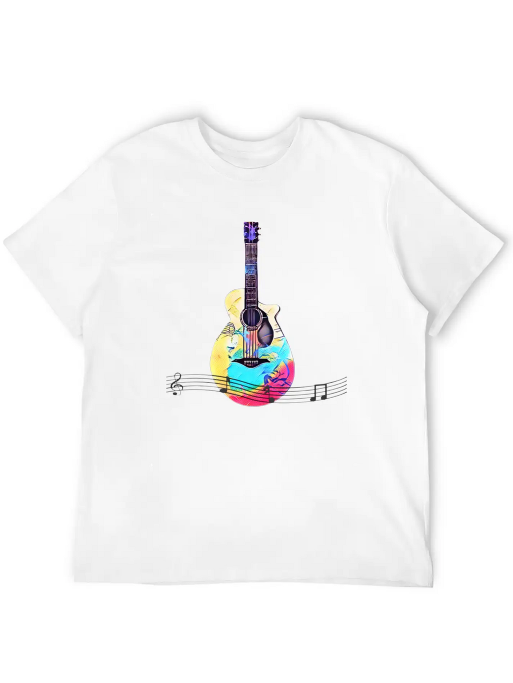 Musical Notes Stylish Everyday T-Shirt – Unisex Basic Cotton Tee