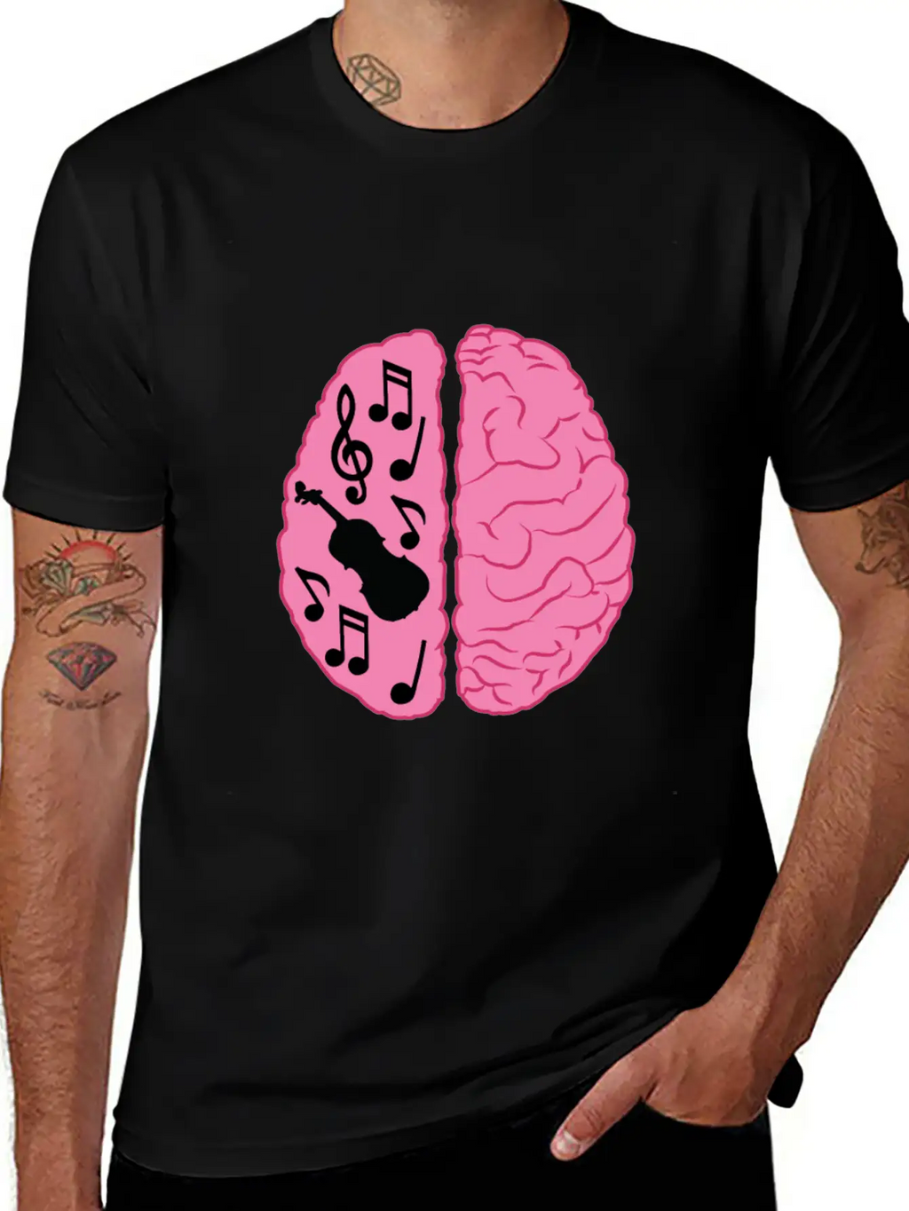 Musician Brain Unisex Casual T-Shirt – Clean Design For Daily Comfort