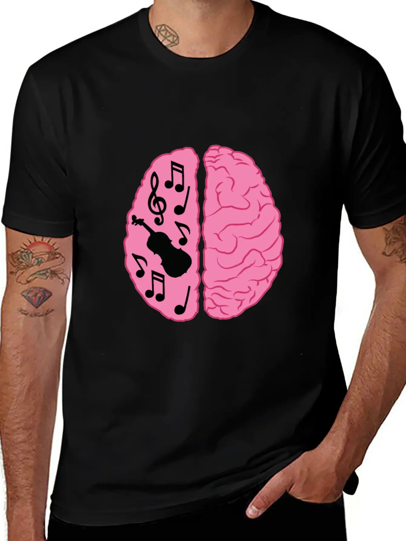 Musician Brain Unisex Casual T-Shirt – Clean Design For Daily Comfort