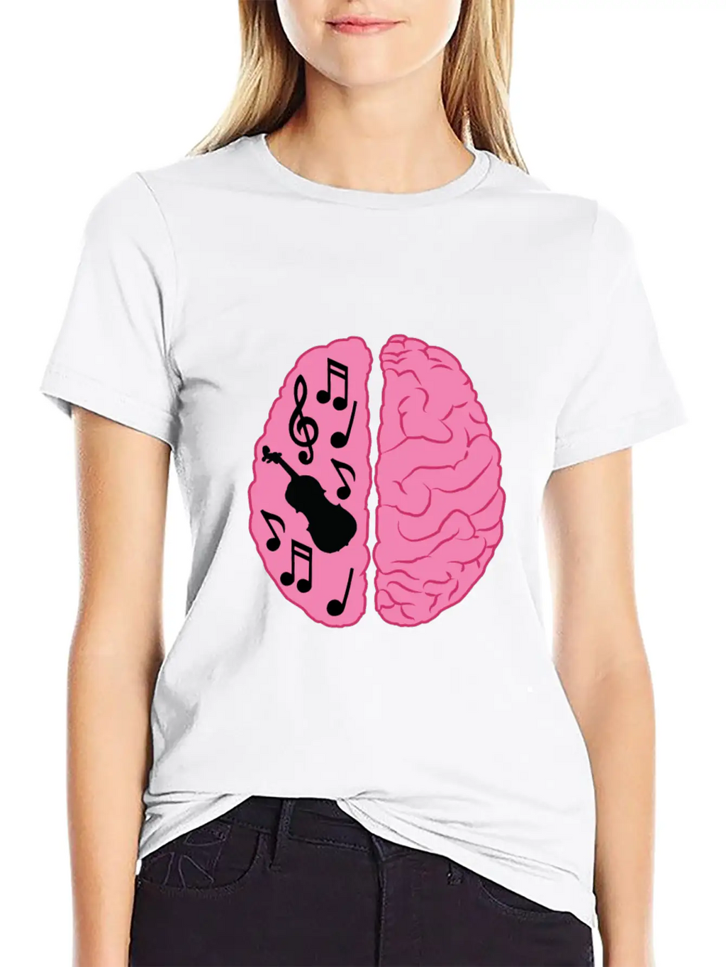 Musician Brain Unisex Casual T-Shirt – Clean Design For Daily Comfort