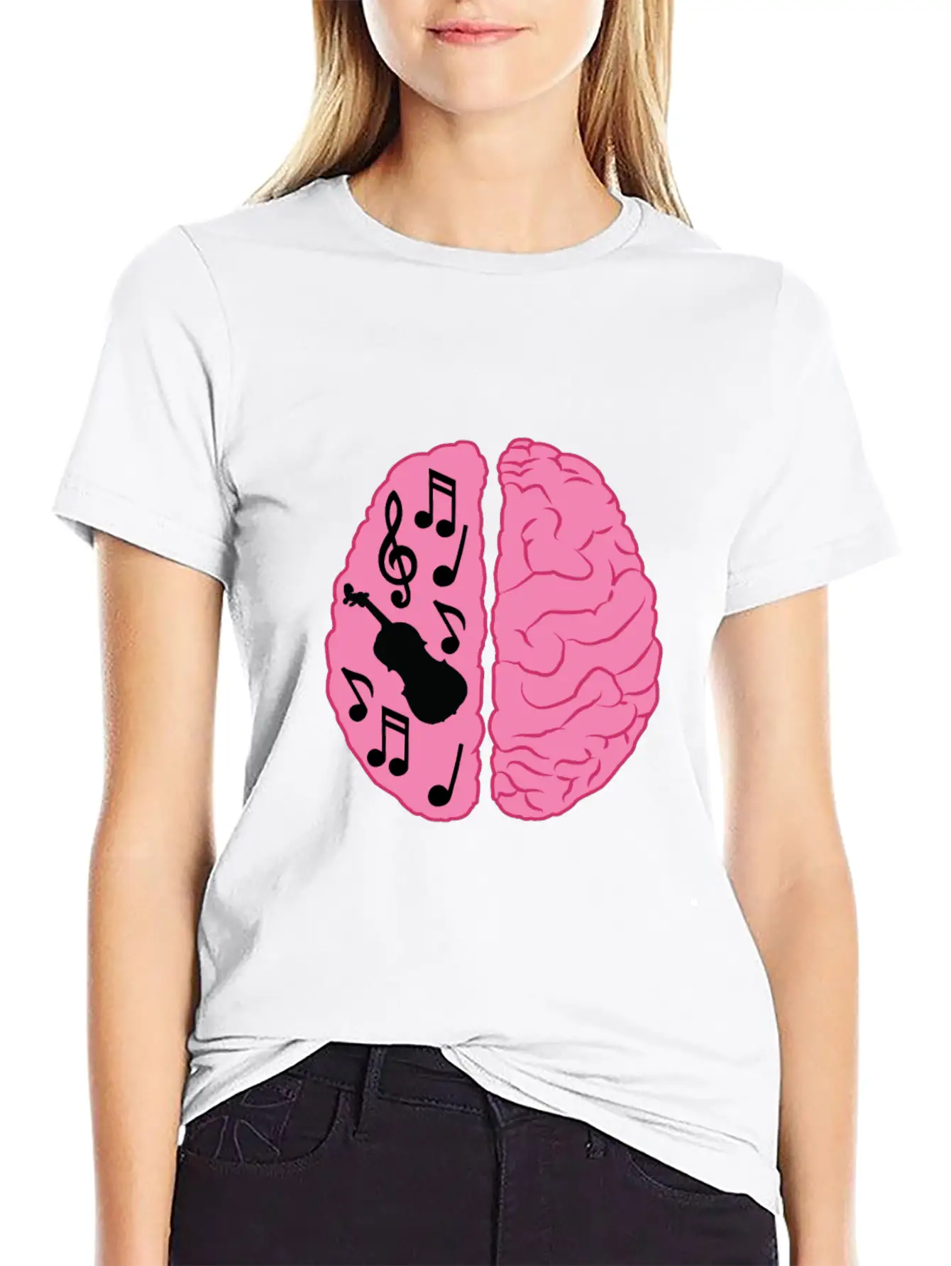 Musician Brain Unisex Casual T-Shirt – Clean Design For Daily Comfort