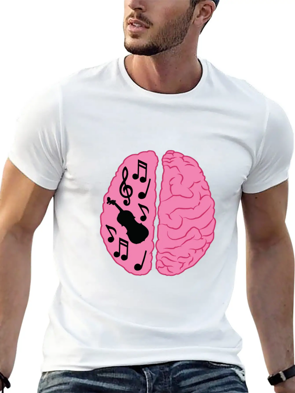 Musician Brain Unisex Casual T-Shirt – Clean Design For Daily Comfort