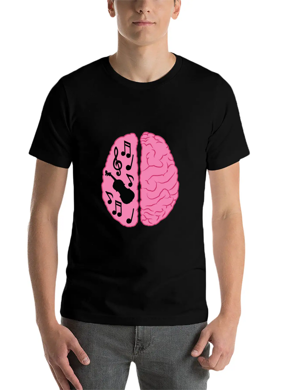 Musician Brain Unisex Casual T-Shirt – Clean Design For Daily Comfort