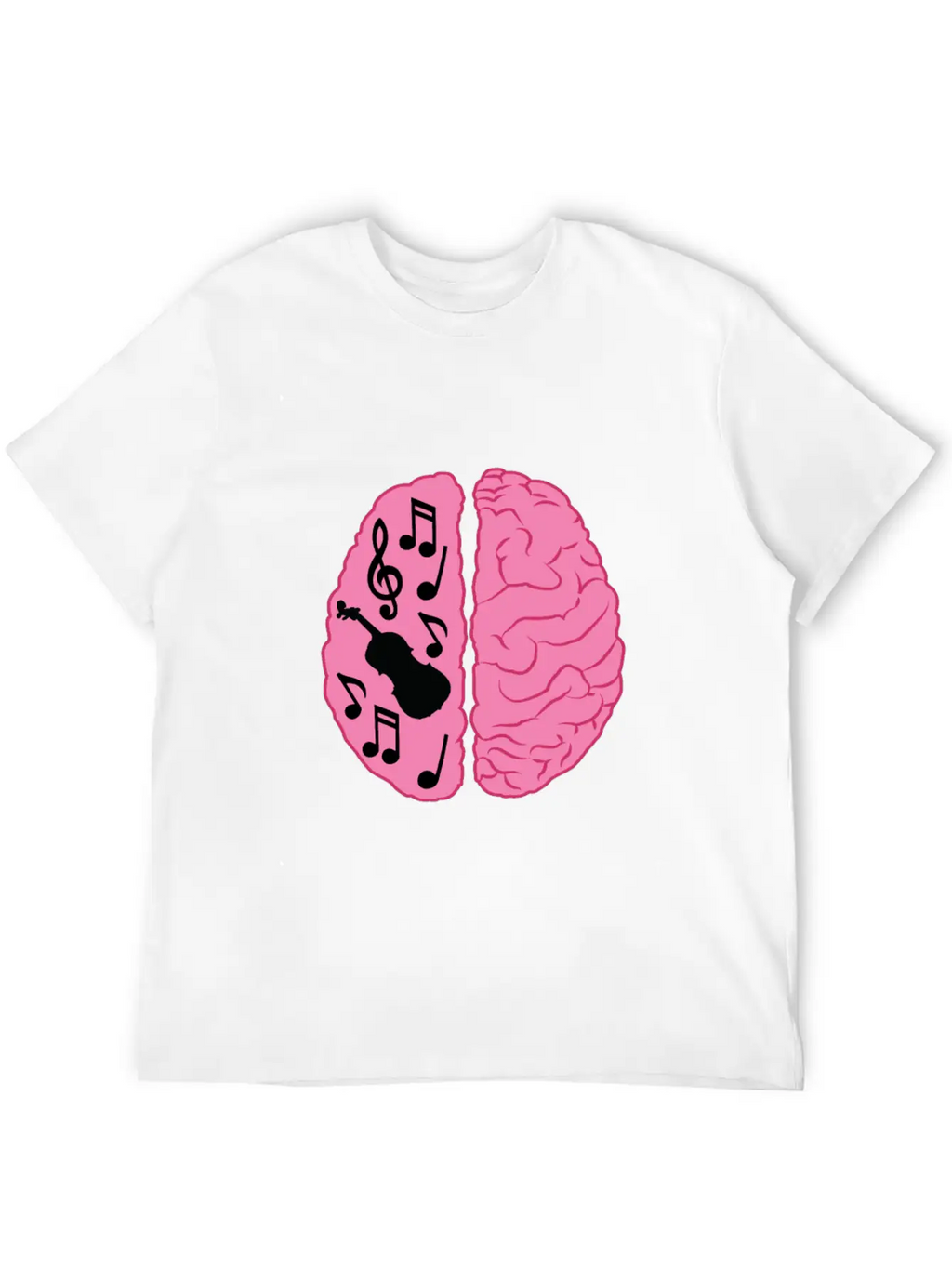 Musician Brain Unisex Casual T-Shirt – Clean Design For Daily Comfort