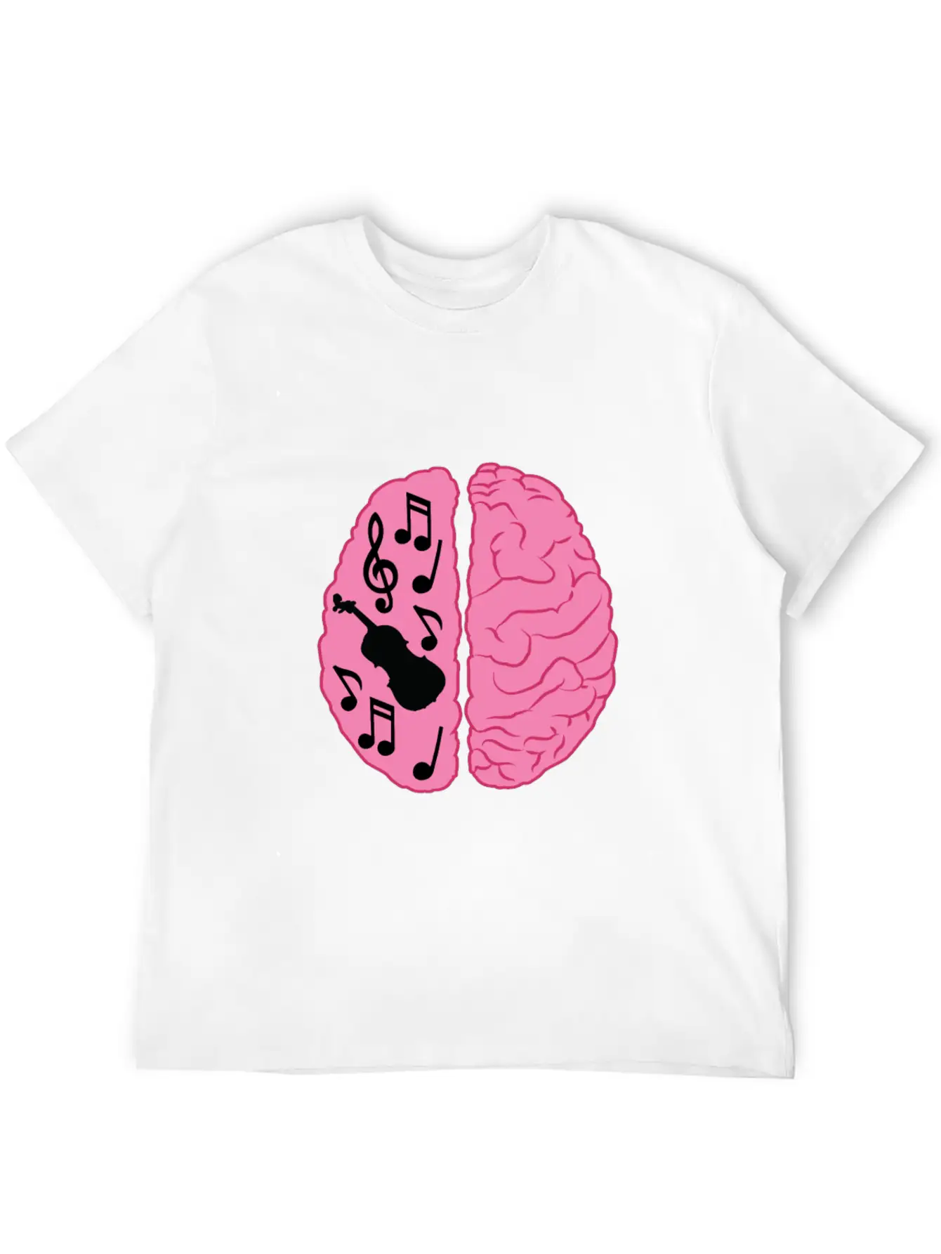 Musician Brain Unisex Casual T-Shirt – Clean Design For Daily Comfort